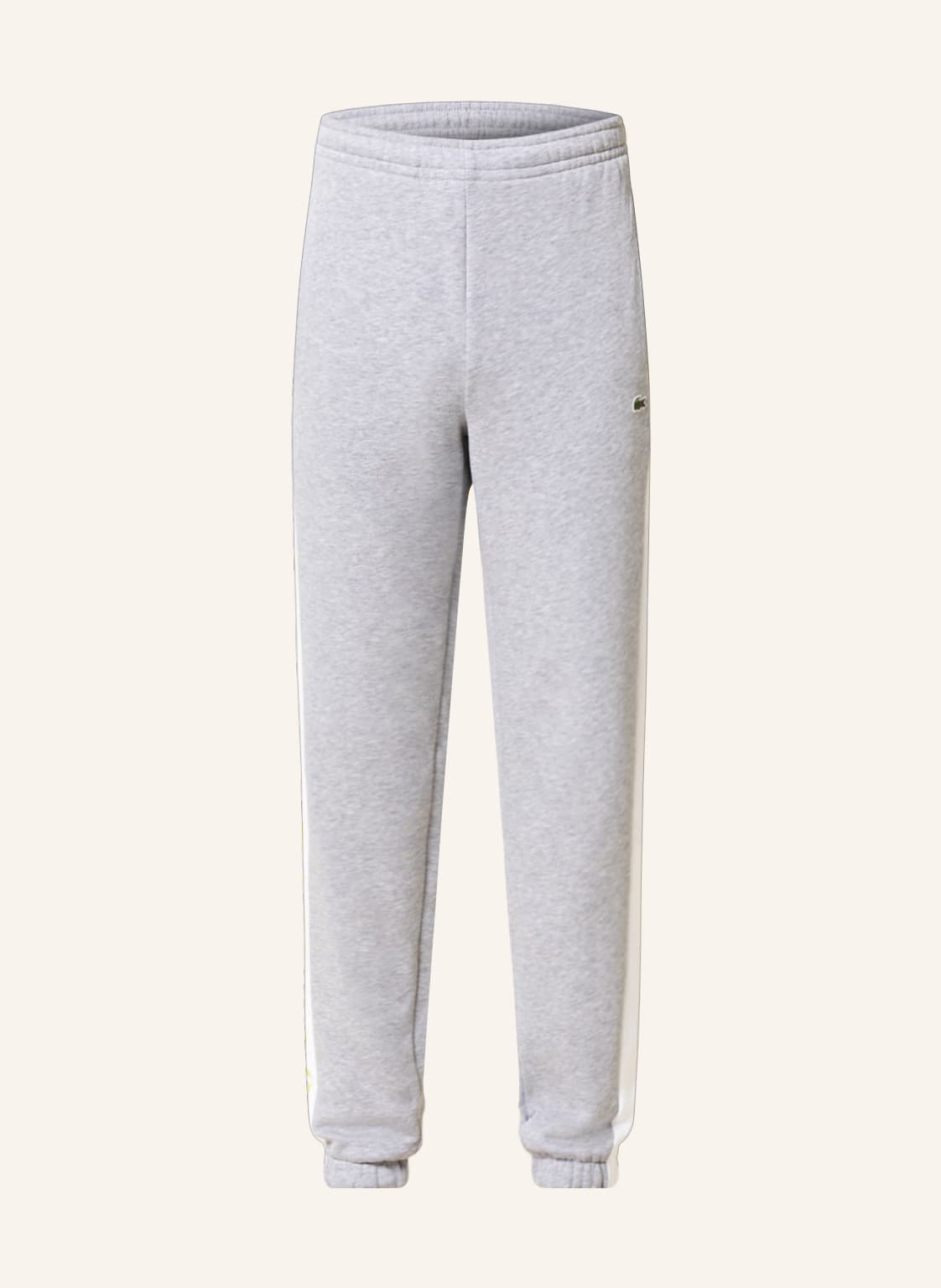 Image of Lacoste Sweatpants Mit Galonstreifen grau