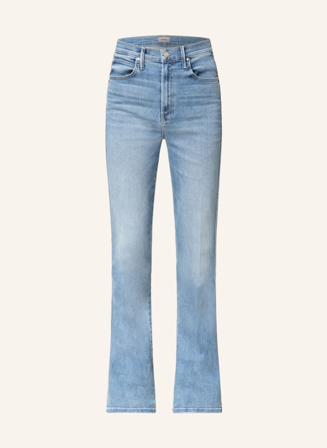 Image of Mother Bootcut Jeans Smokin' Double Heel blau