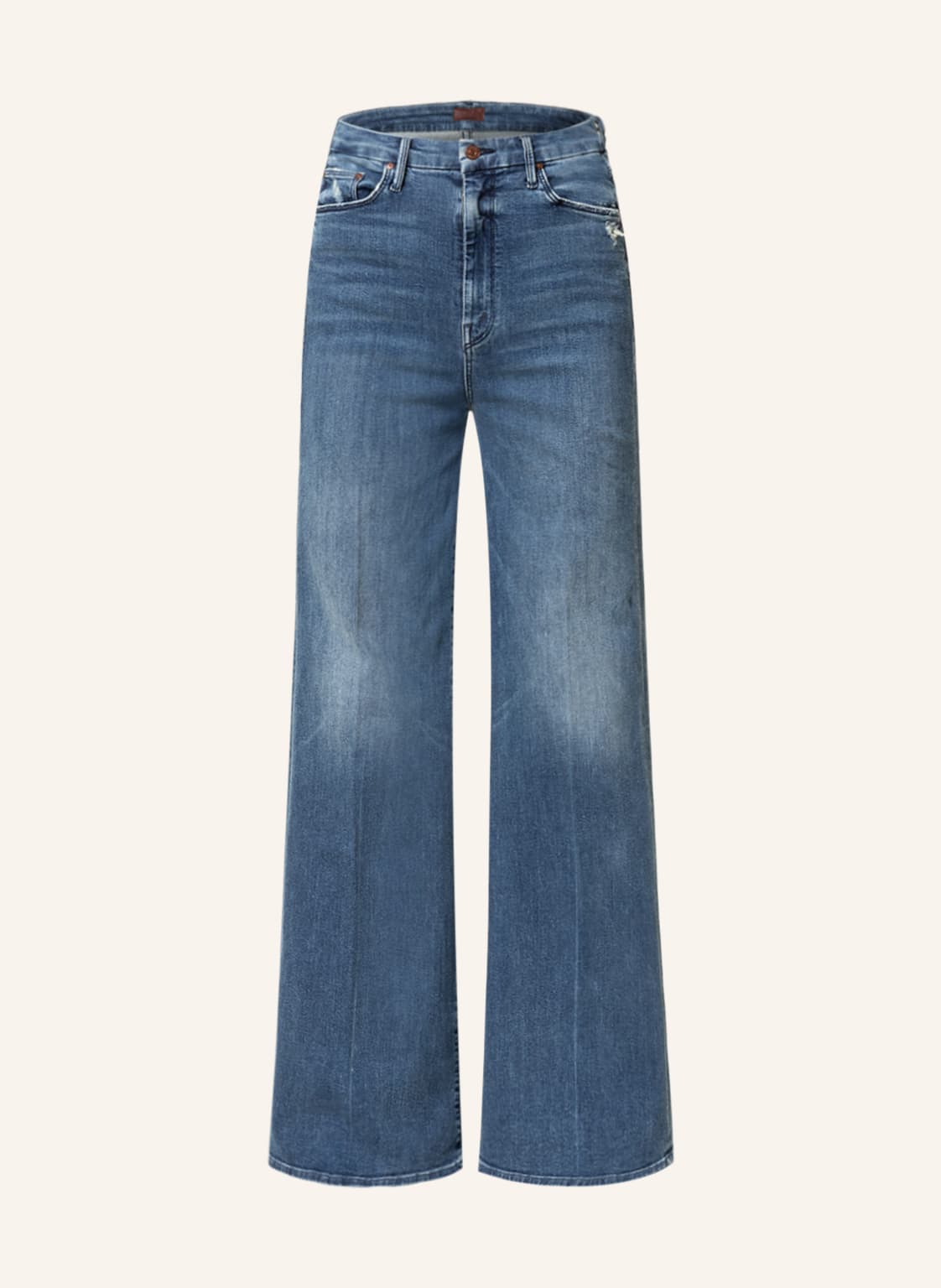 Image of Mother Flared Jeans Highwaisted Roller blau