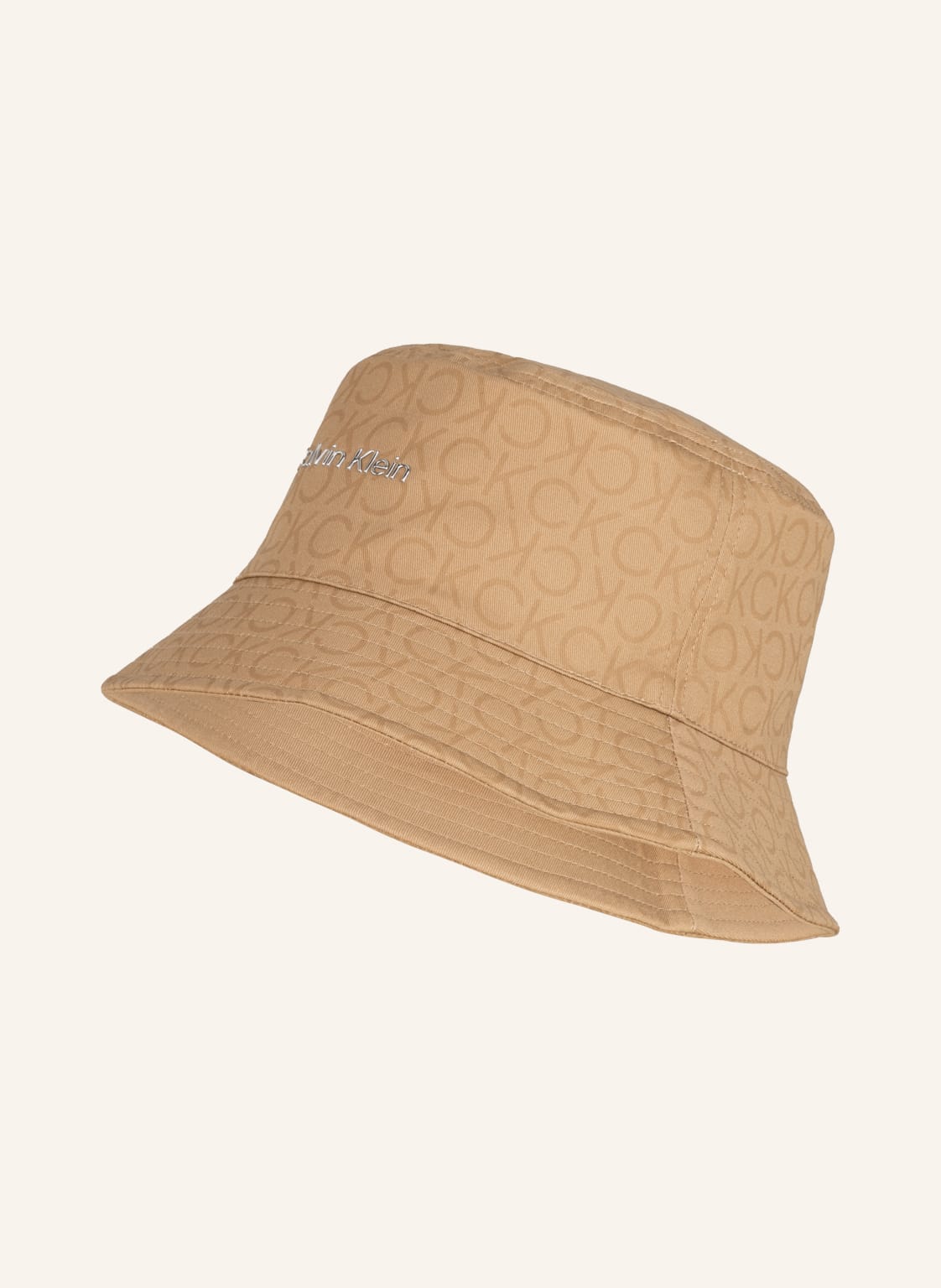 Image of Calvin Klein Bucket-Hat Zum Wenden beige