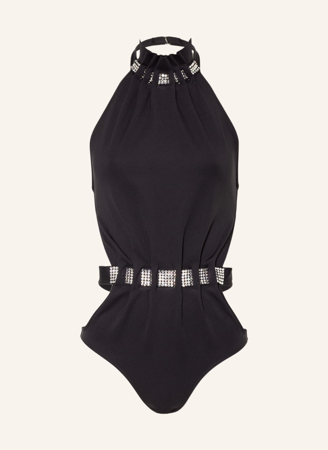 Image of Andres Sarda Monokini Bardi Mit Schmucksteinen schwarz
