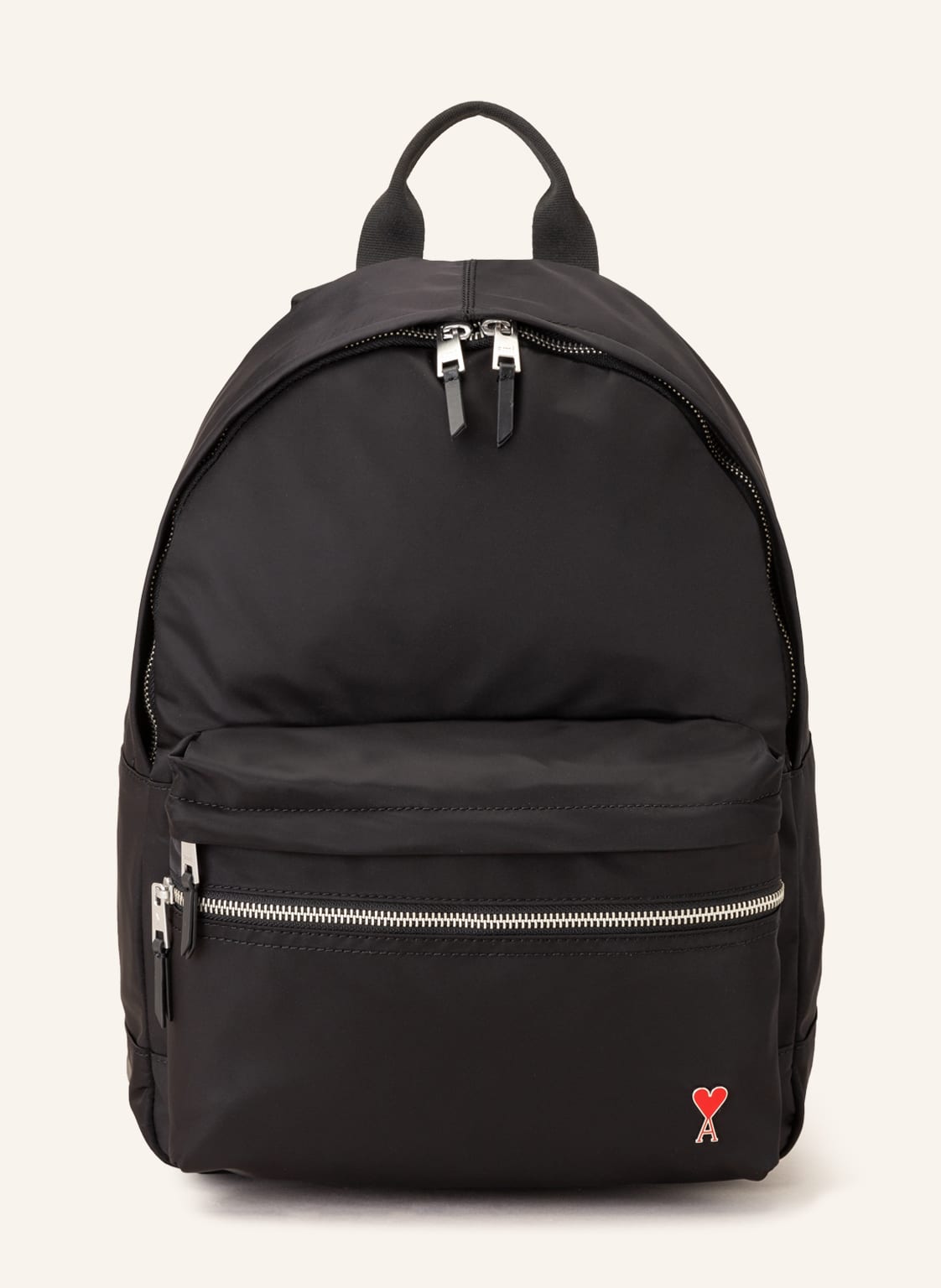 Image of Ami Paris Rucksack Ami De Coeur schwarz