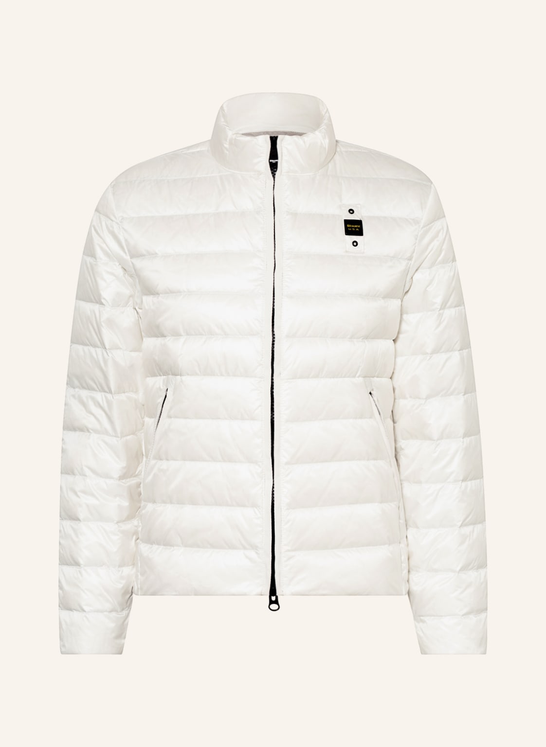 Image of Blauer Lightweight-Daunenjacke weiss