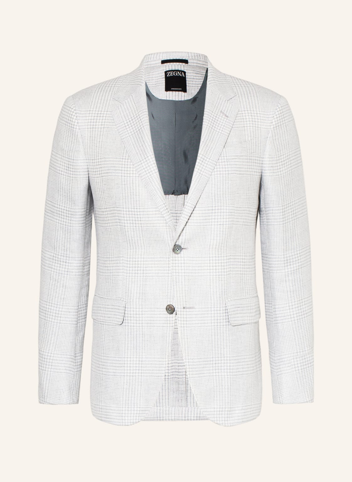 Image of Zegna Leinensakko Extra Slim Fit grau