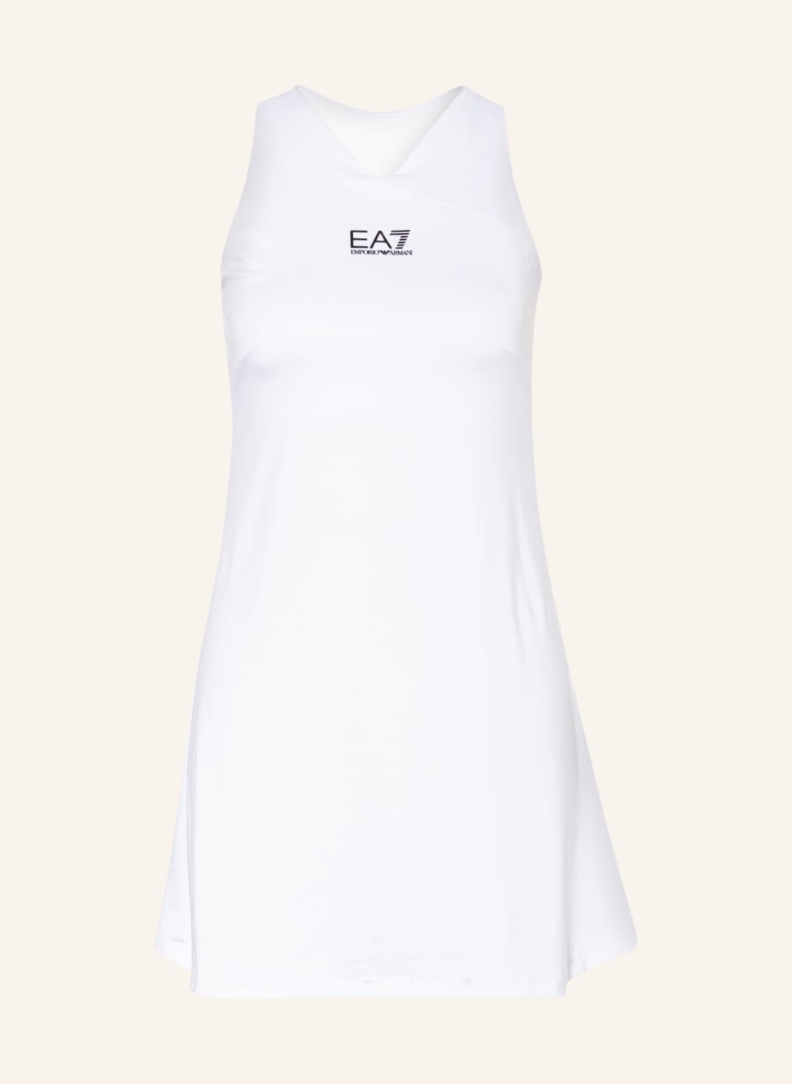 Image of ea7 Emporio Armani Tenniskleid Mit Mesh weiss