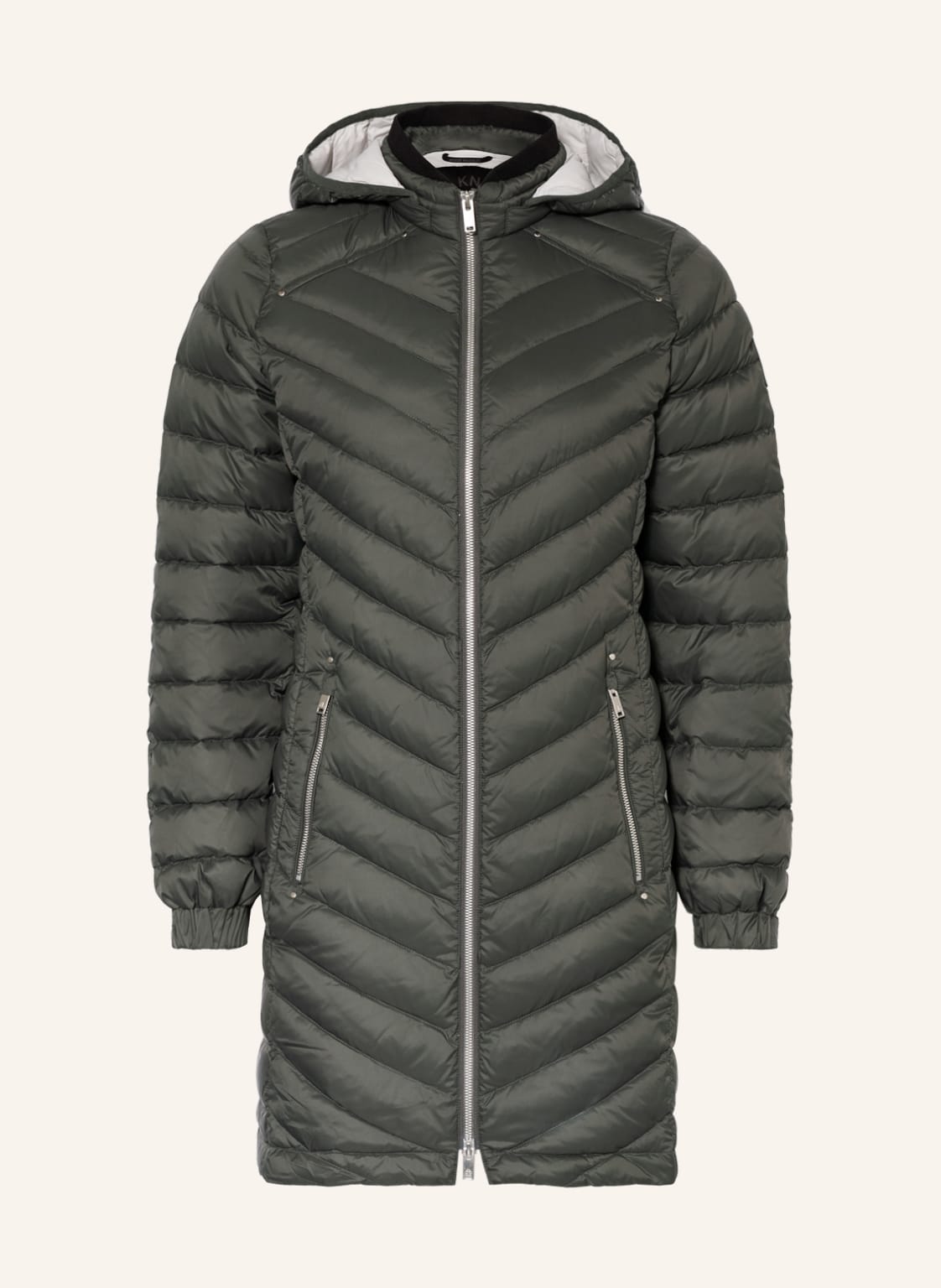 Image of Moose Knuckles Daunenmantel Air Down Mit Abnehmbarer Kapuze grau