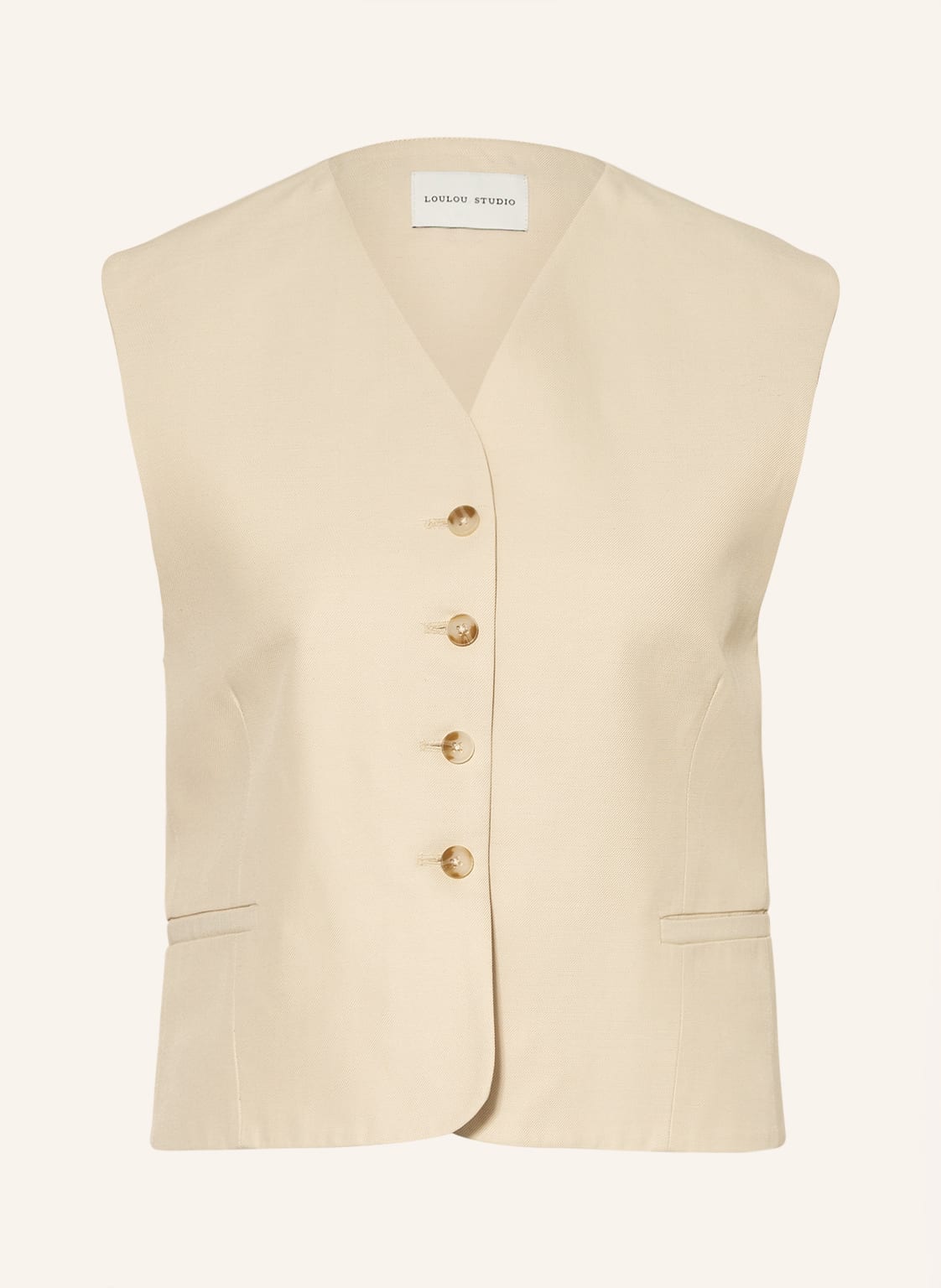 Image of Loulou Studio Weste Arup beige