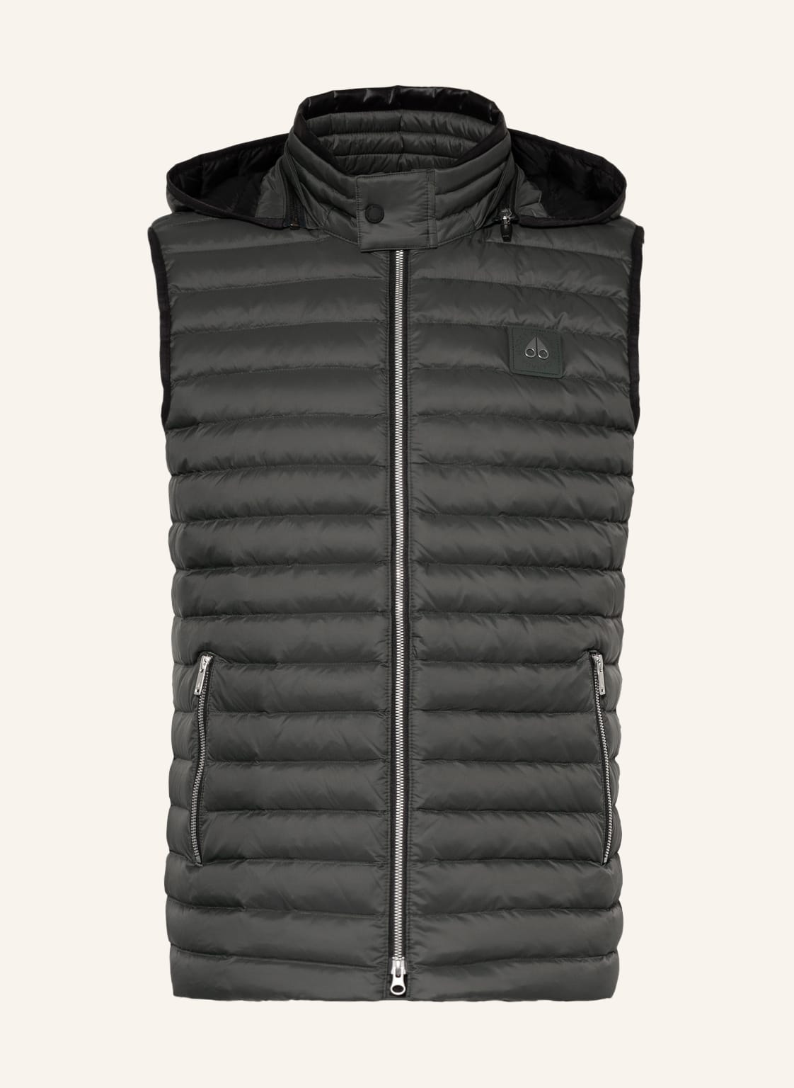 Image of Moose Knuckles Daunenweste Air Mit Abnehmbarer Kapuze grau