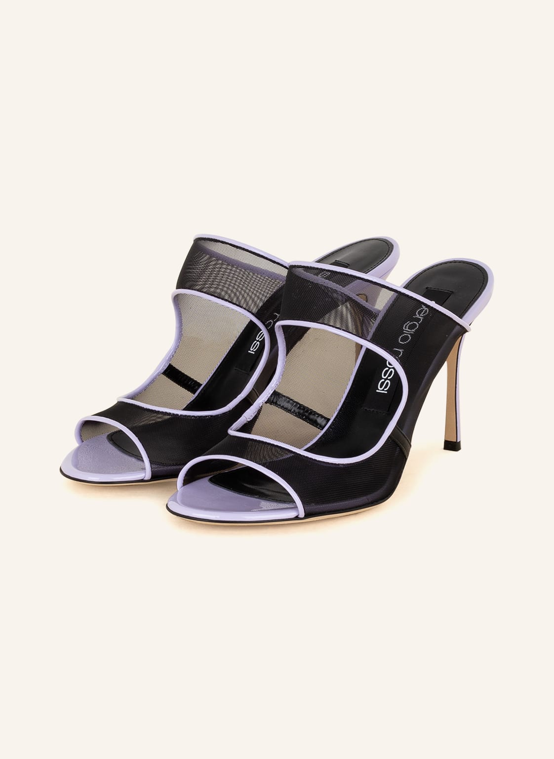 Image of Sergio Rossi Mules Sabot 90 Mit Cut-Outs schwarz