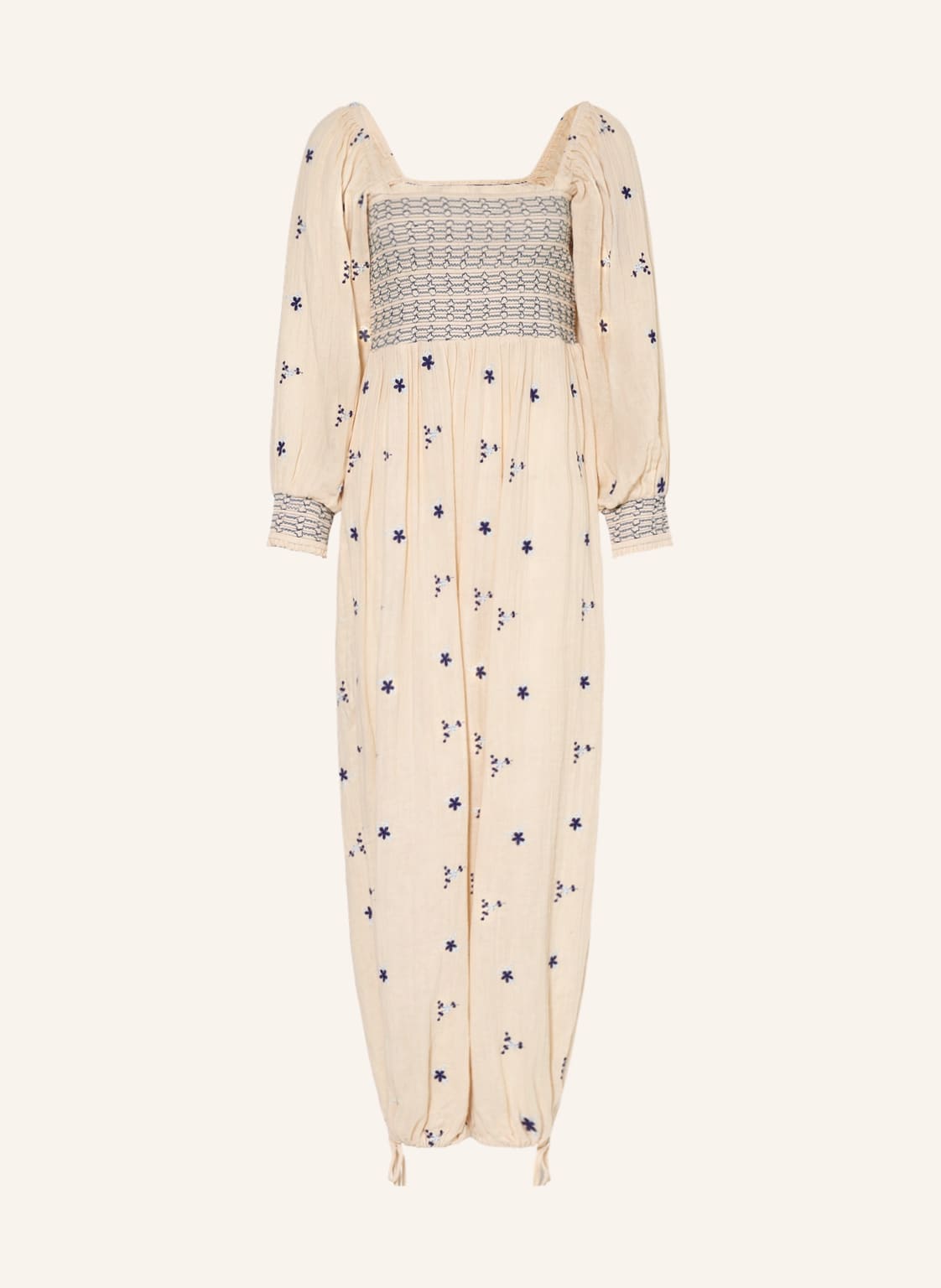 Image of Free People Musselin-Jumpsuit Dahlia Mit Stickereien beige