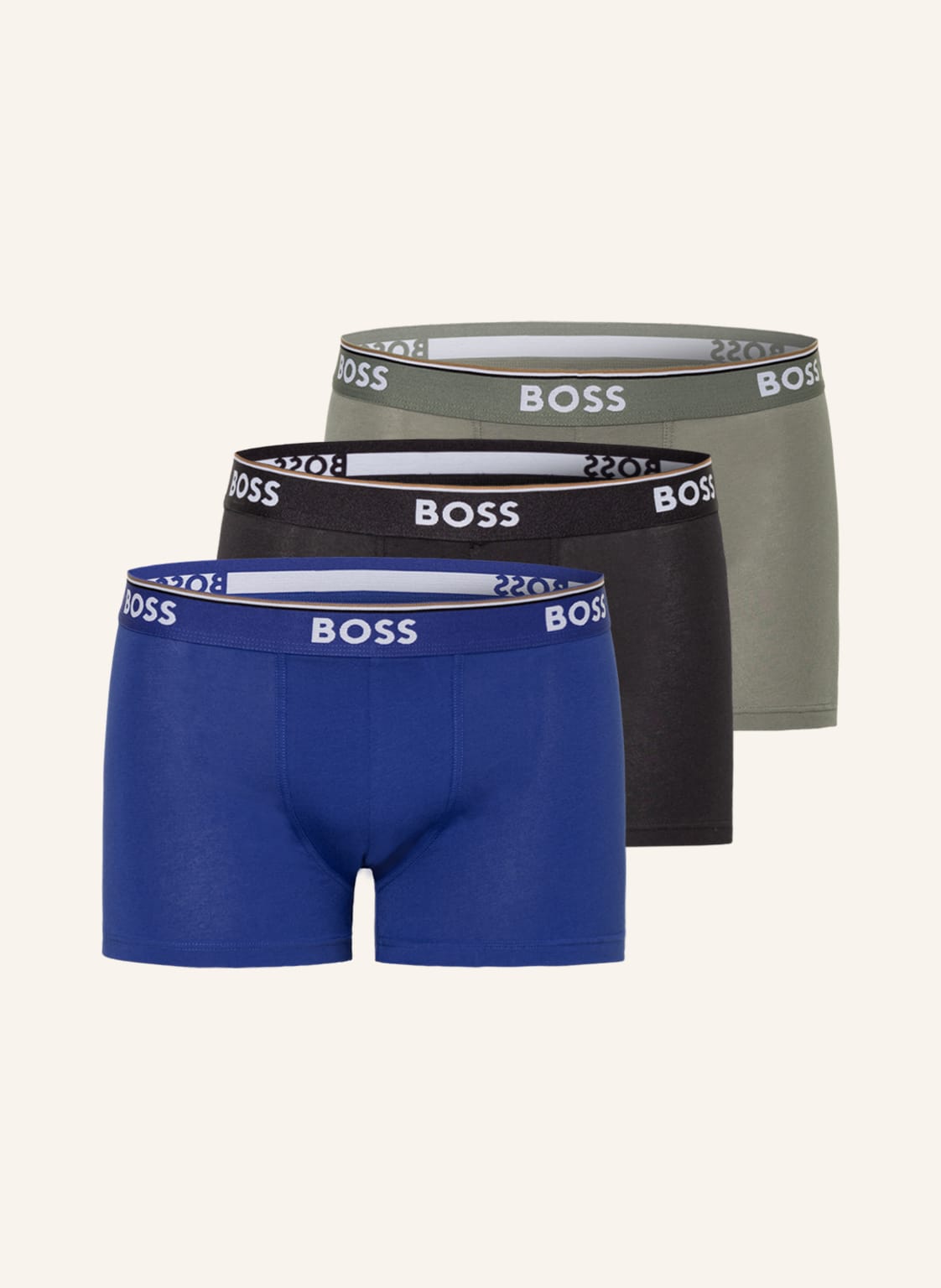Image of Boss 3er-Pack Boxershorts Power gruen