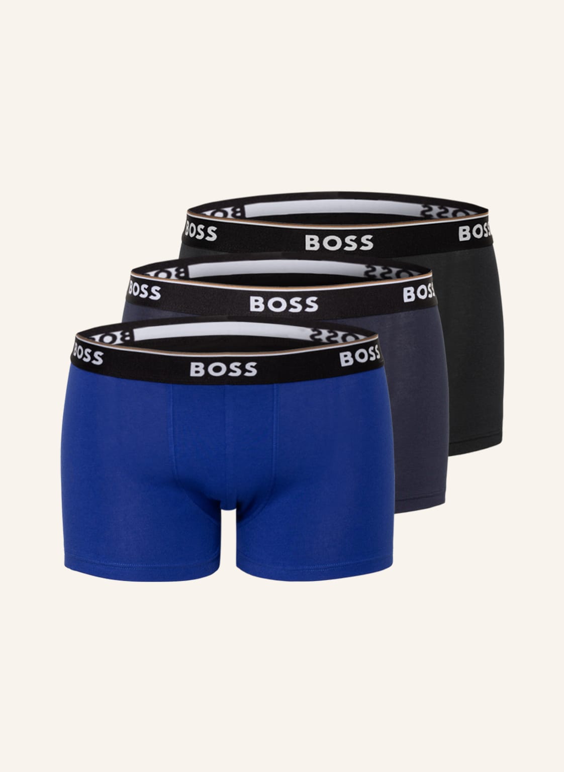 Image of Boss 3er-Pack Boxershorts Power blau