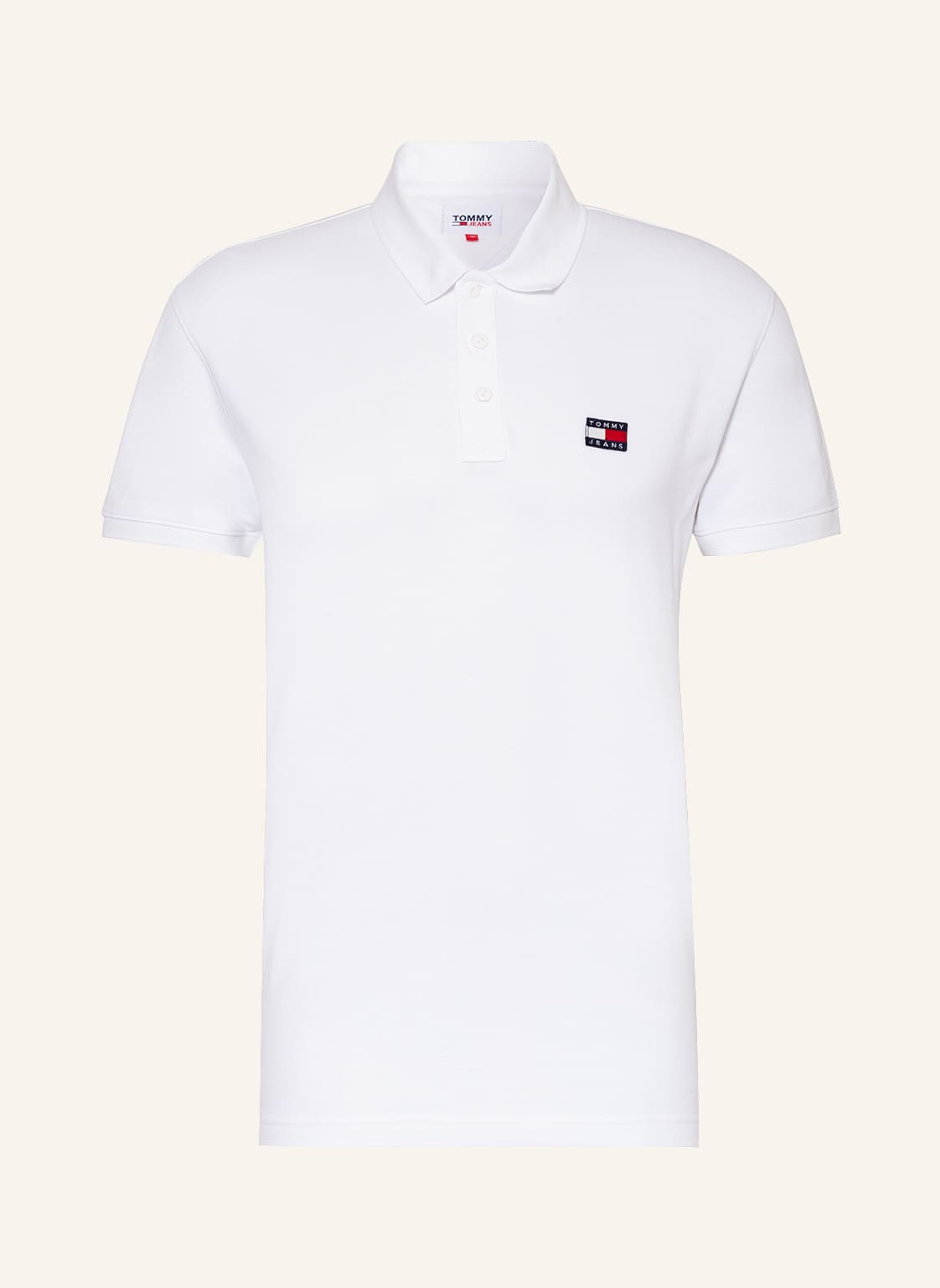 Image of Tommy Jeans Piqué-Poloshirt weiss