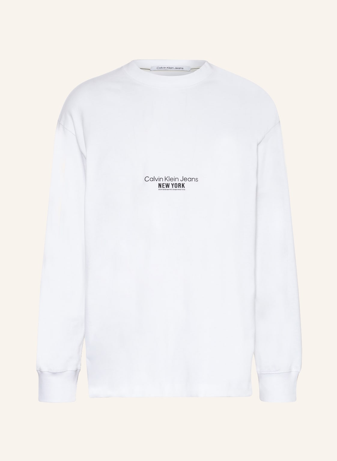 Image of Calvin Klein Jeans Longsleeve weiss