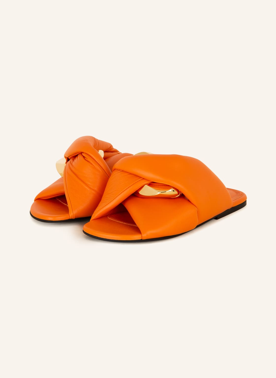 Image of Jw Anderson Pantoletten Flat Twist orange