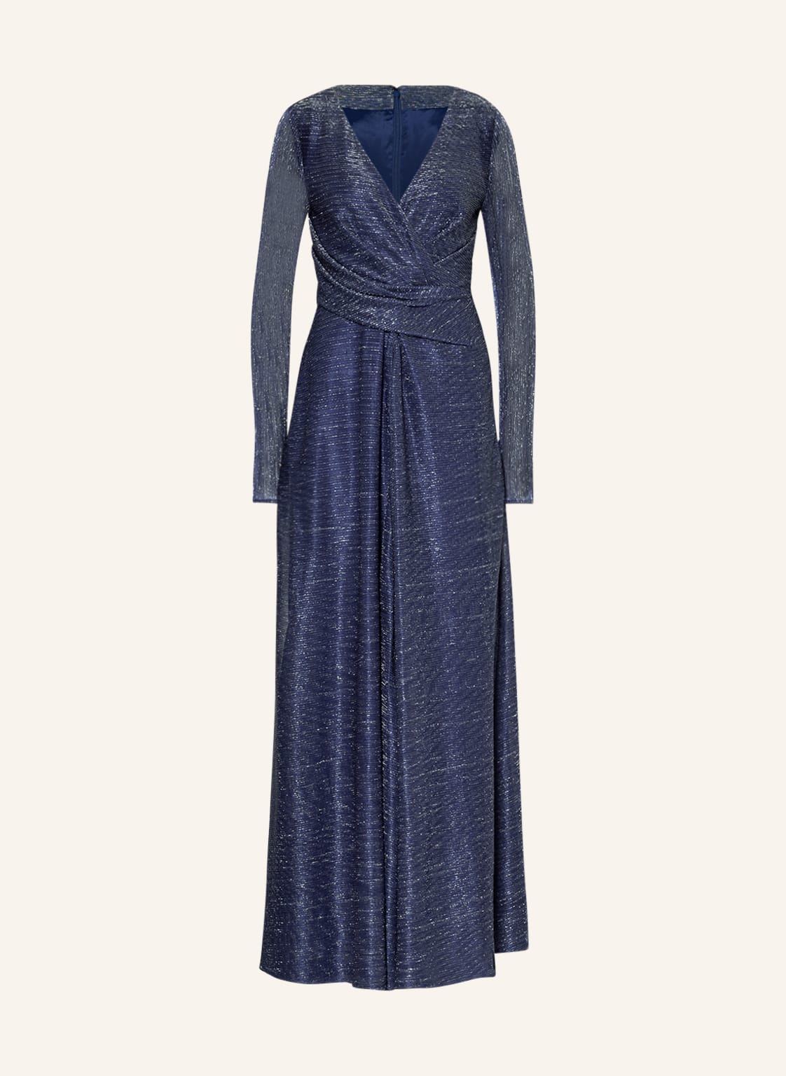 Image of Talbot Runhof Abendkleid Mit Glitzergarn blau