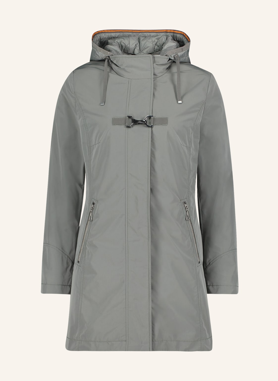 Image of Gil Bret Parka Mit Abnehmbarer Kapuze grau