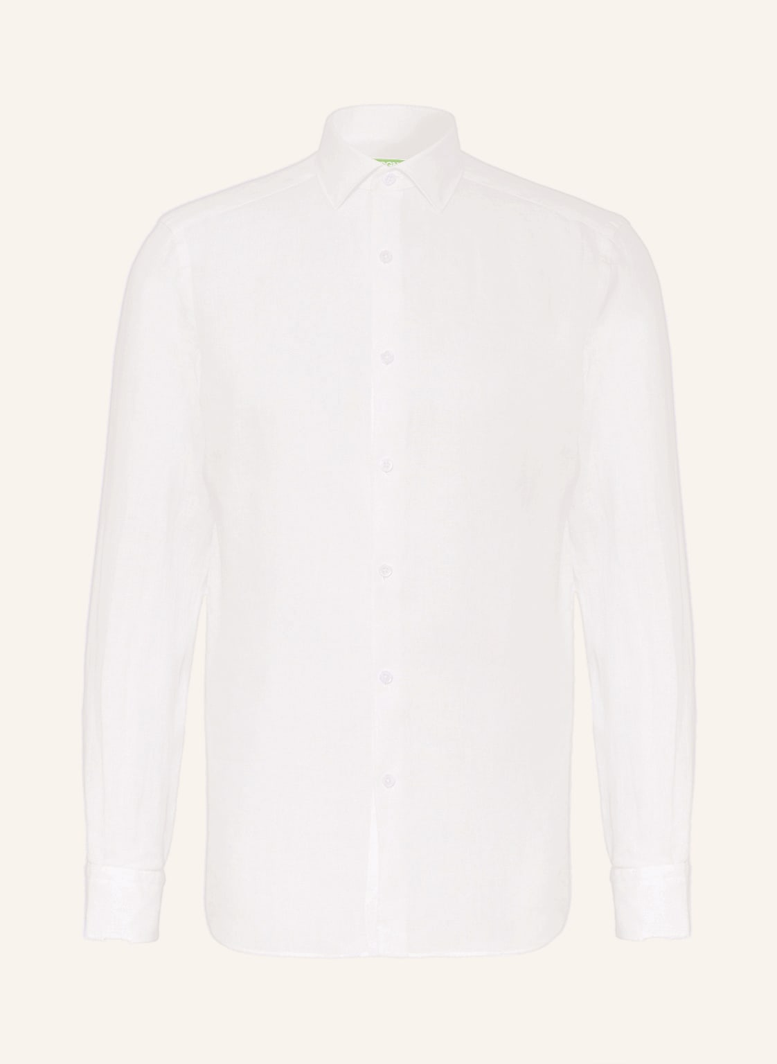 Image of Zegna Leinenhemd Slim Fit weiss
