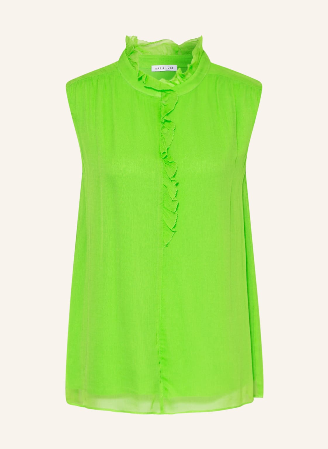 Image of Mrs & Hugs Blusentop Mit Rüschen gruen