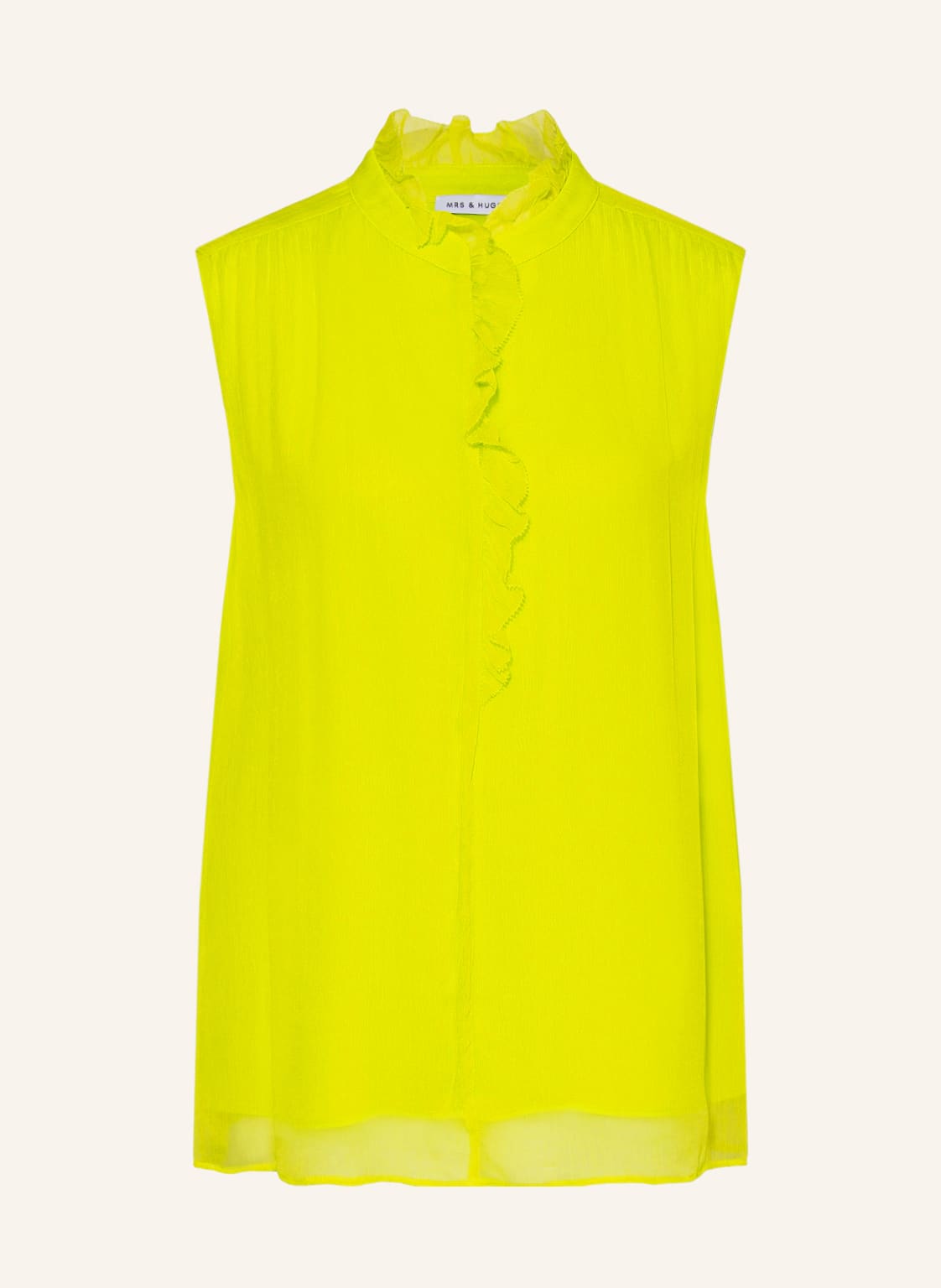 Image of Mrs & Hugs Blusentop Mit Rüschen gelb