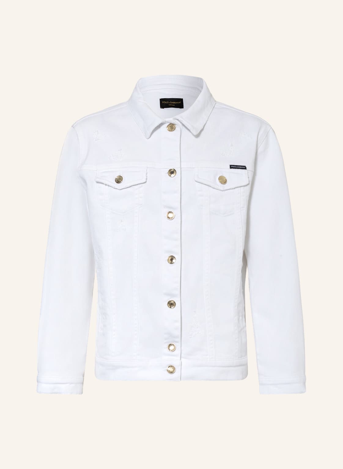 Image of Dolce & Gabbana Jeansjacke weiss