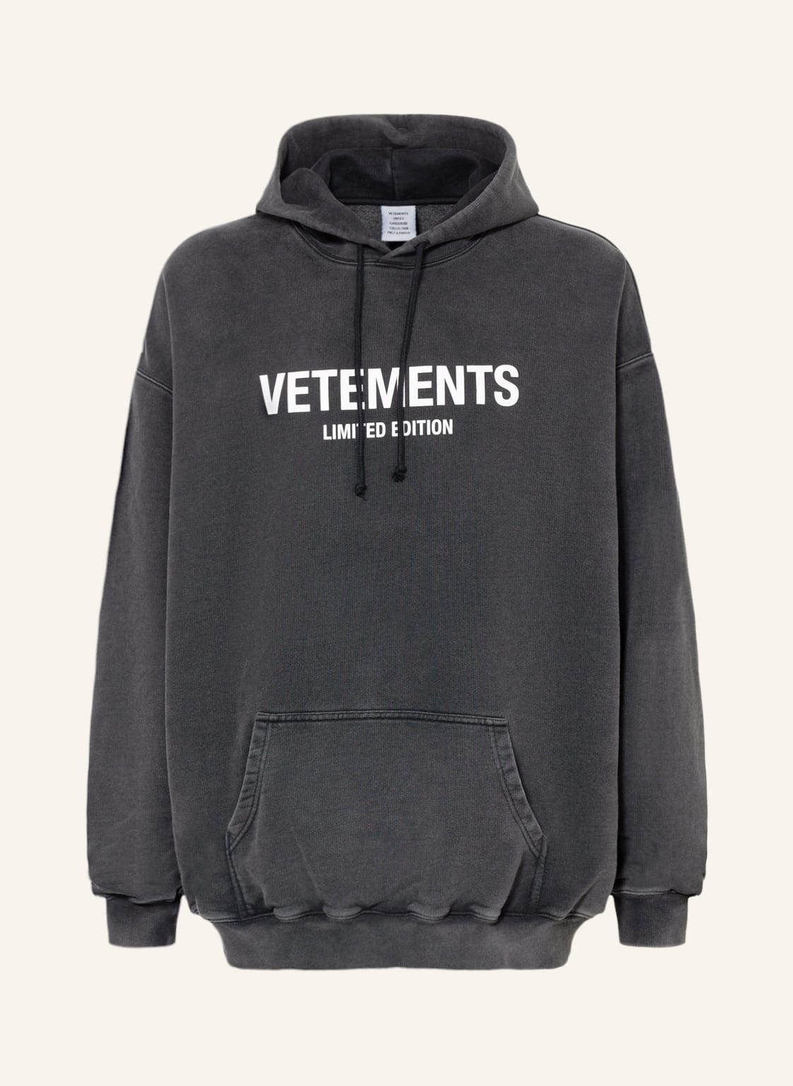 Image of Vetements Oversized-Hoodie schwarz