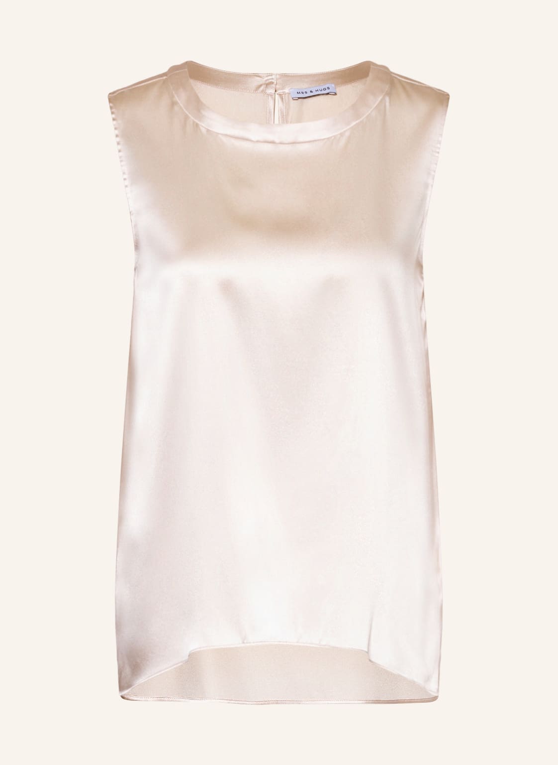 Image of Mrs & Hugs Blusentop Aus Seide weiss