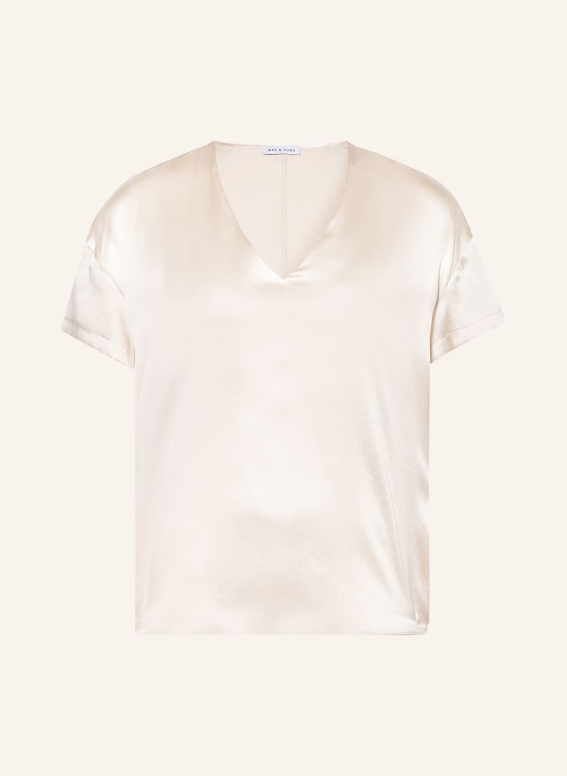 Image of Mrs & Hugs Blusenshirt Aus Seide weiss