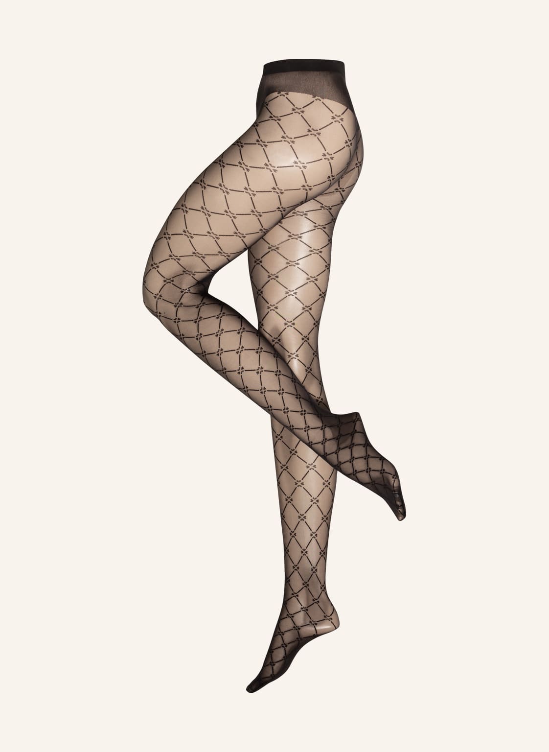 Image of Wolford Feinstrumpfhose Aurora Love Tights schwarz