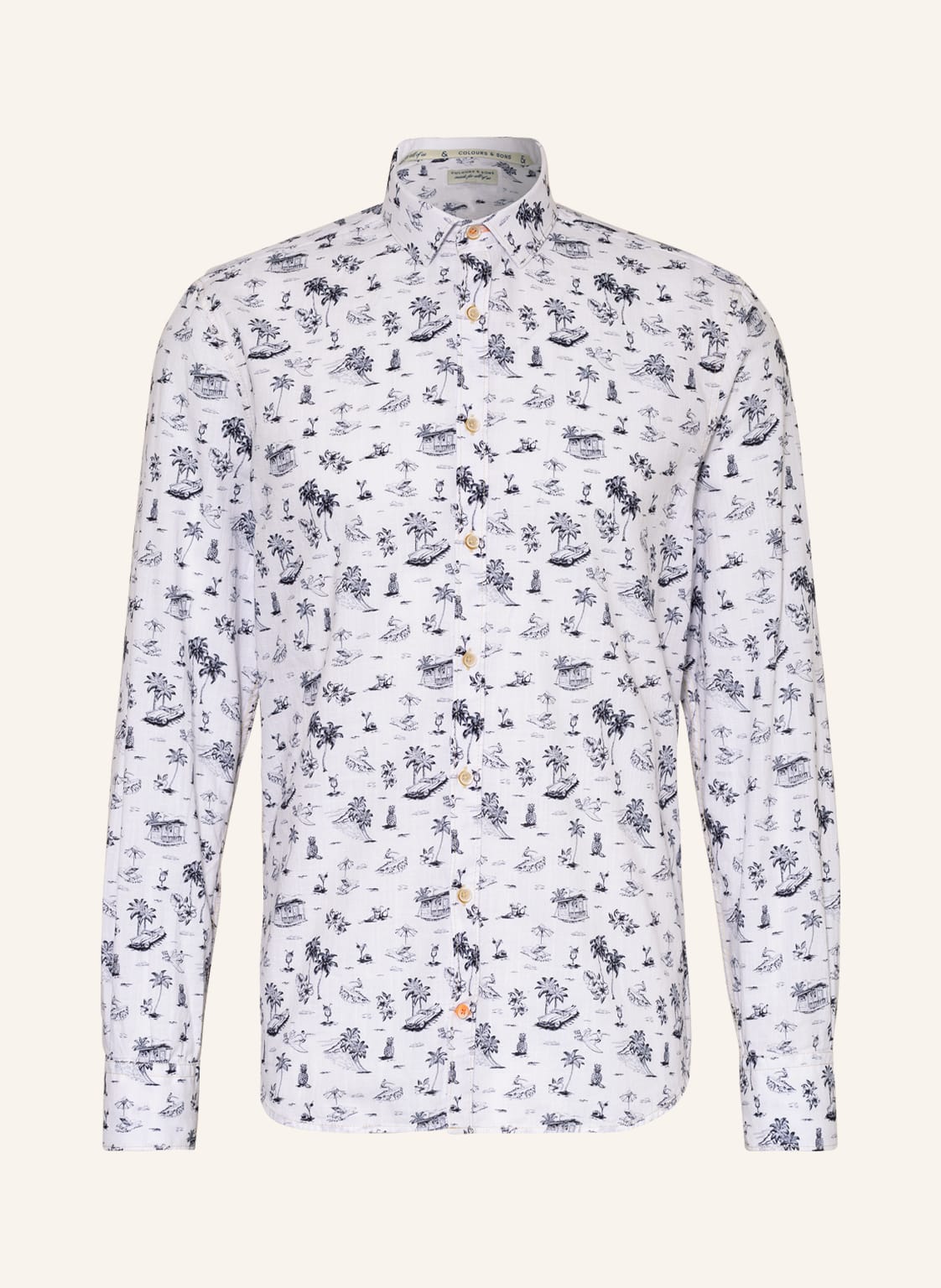 Image of Colours & Sons Hemd Regular Fit weiss