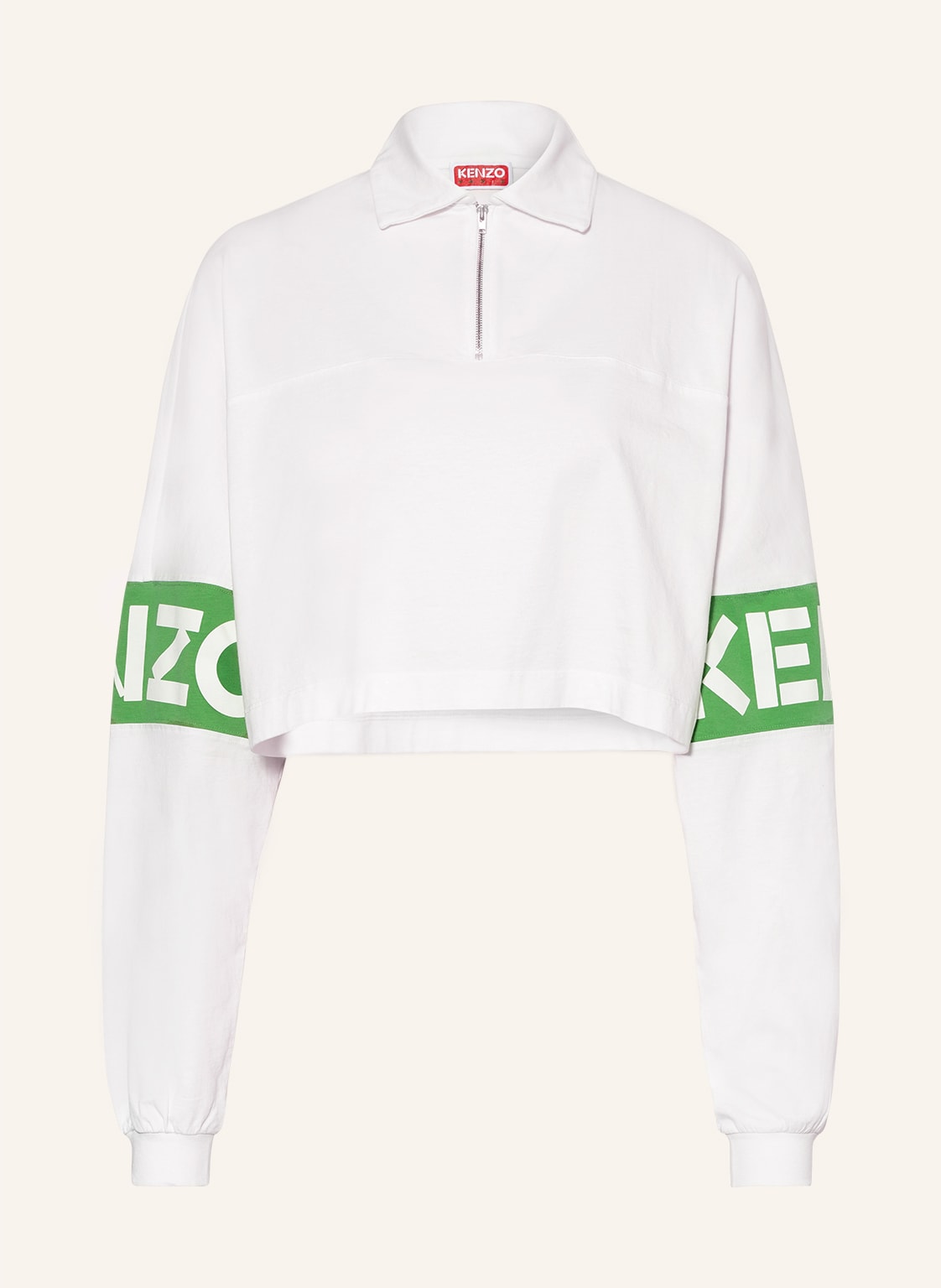 Image of Kenzo Cropped-Swaetshirt weiss