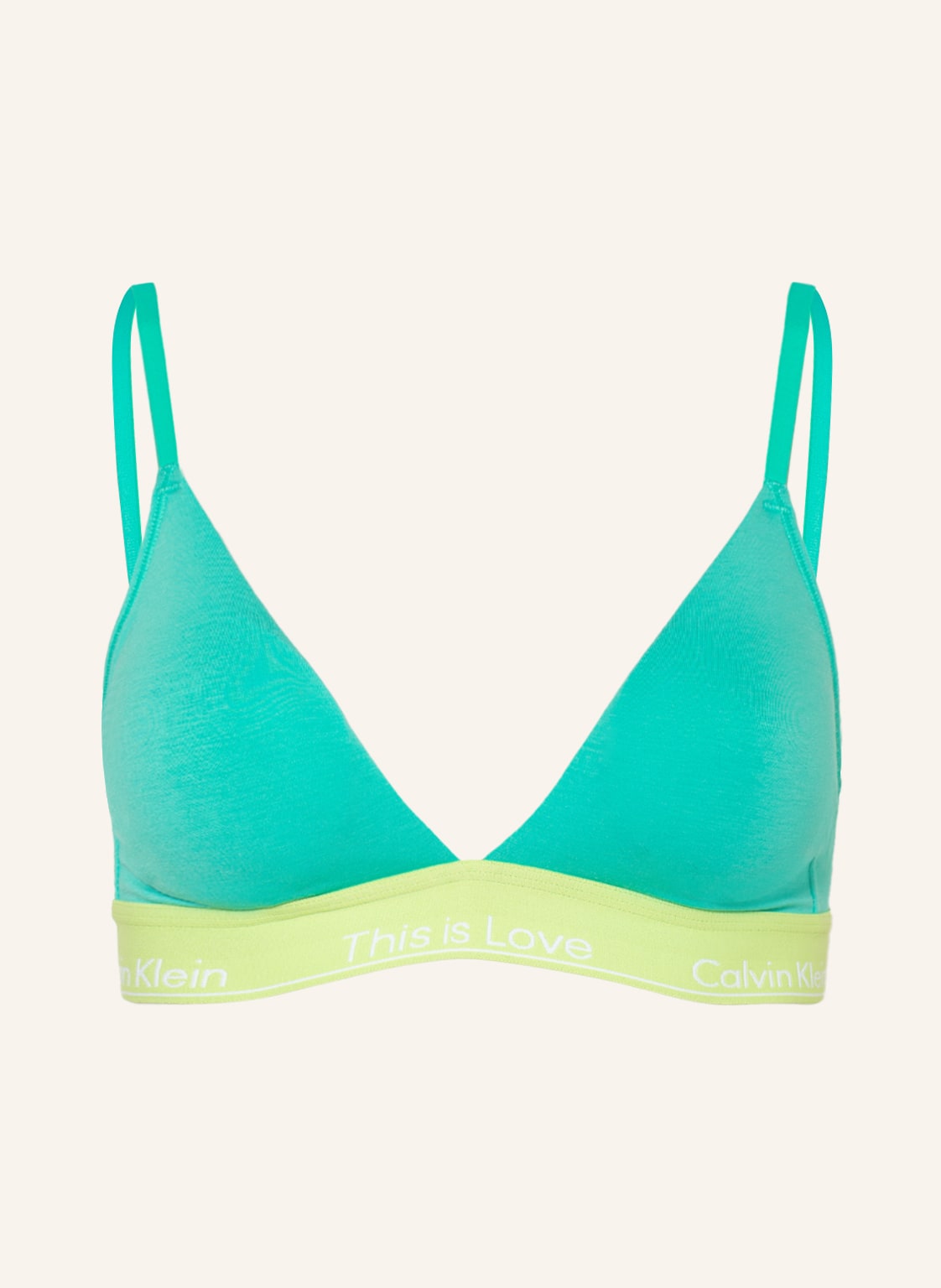 Image of Calvin Klein Triangel-Bh Pride gruen