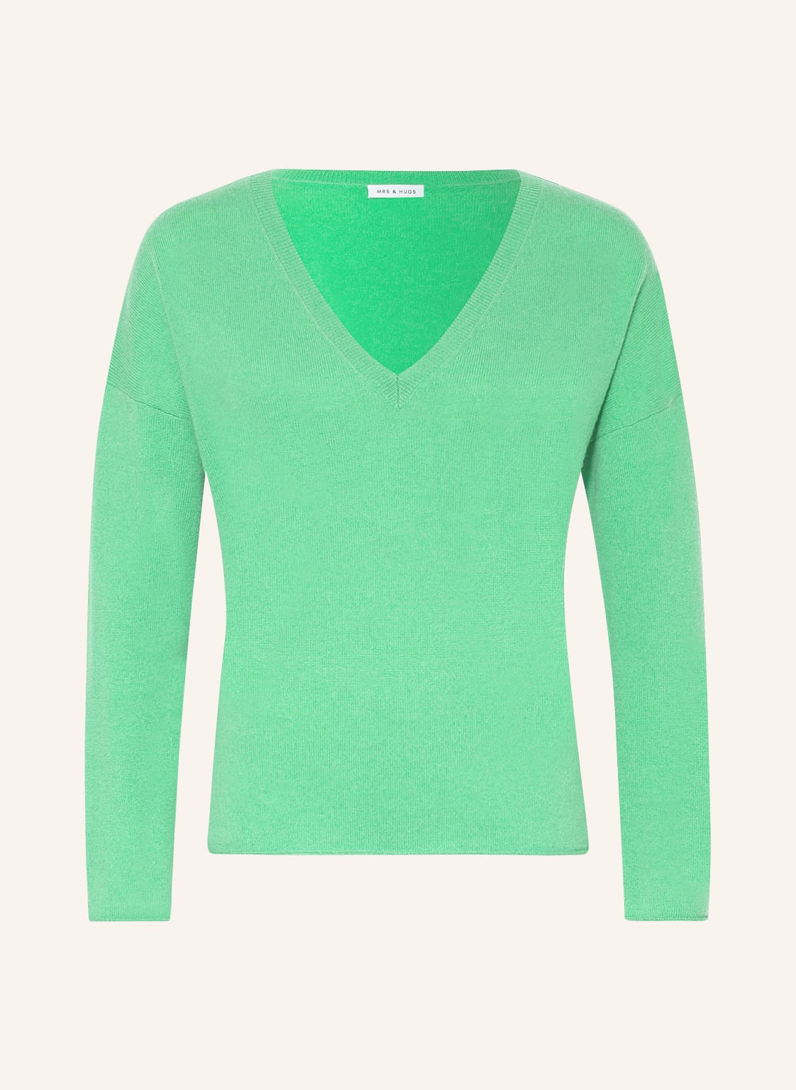 Image of Mrs & Hugs Oversized-Pullover Aus Cashmere gruen