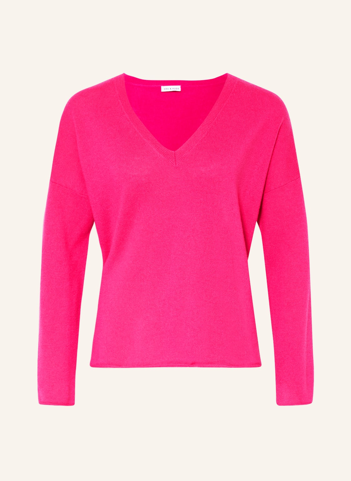 Image of Mrs & Hugs Oversized-Pullover Aus Cashmere pink