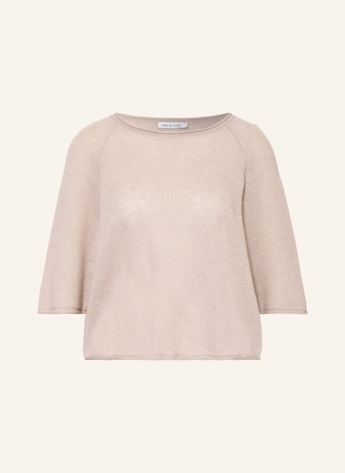 Image of Mrs & Hugs Strickshirt Aus Cashmere beige