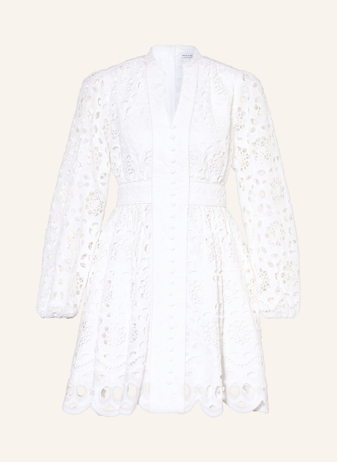Image of Mrs & Hugs Kleid Aus Lochspitze weiss
