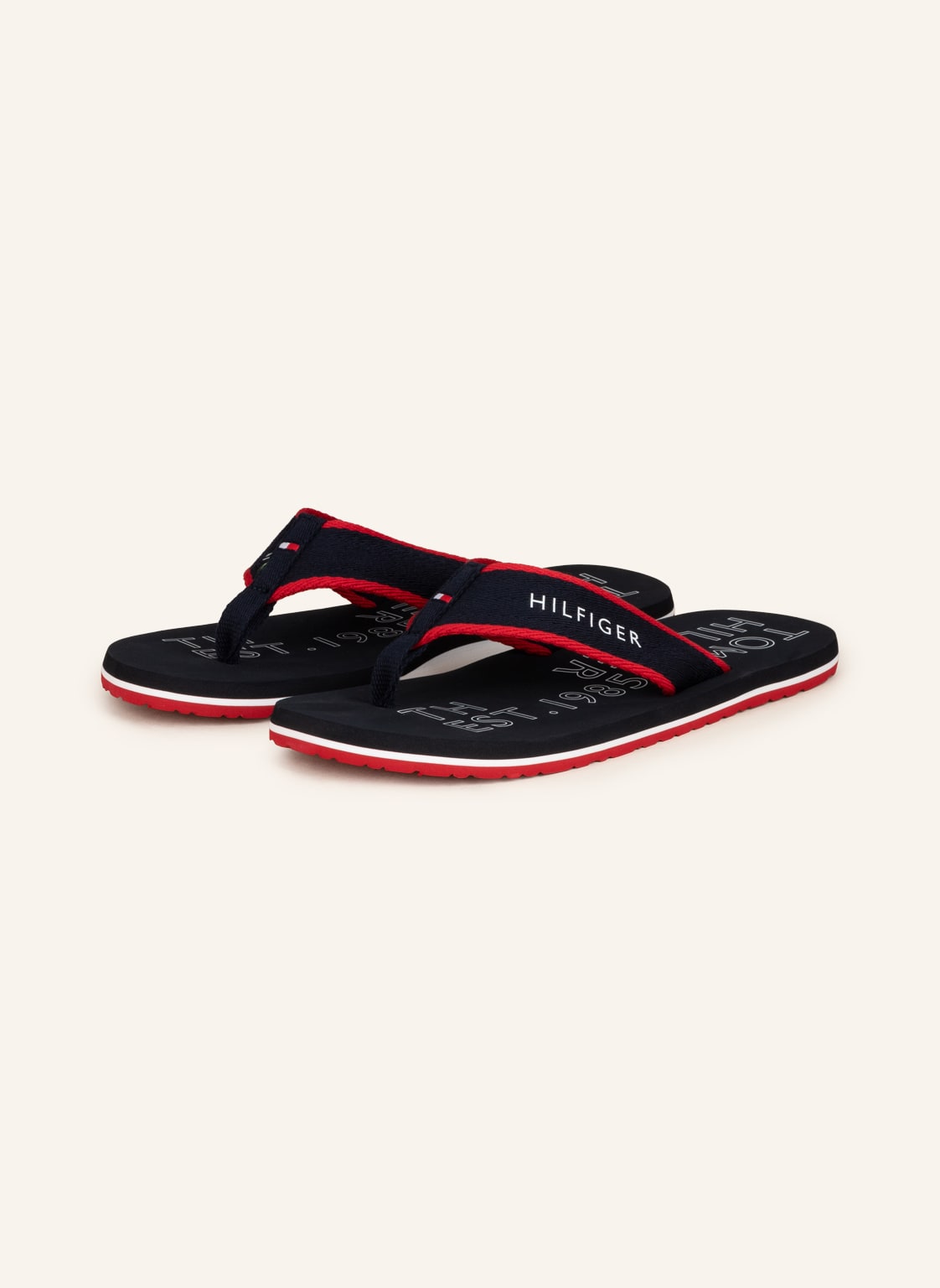 Image of Tommy Hilfiger Zehentrenner rot