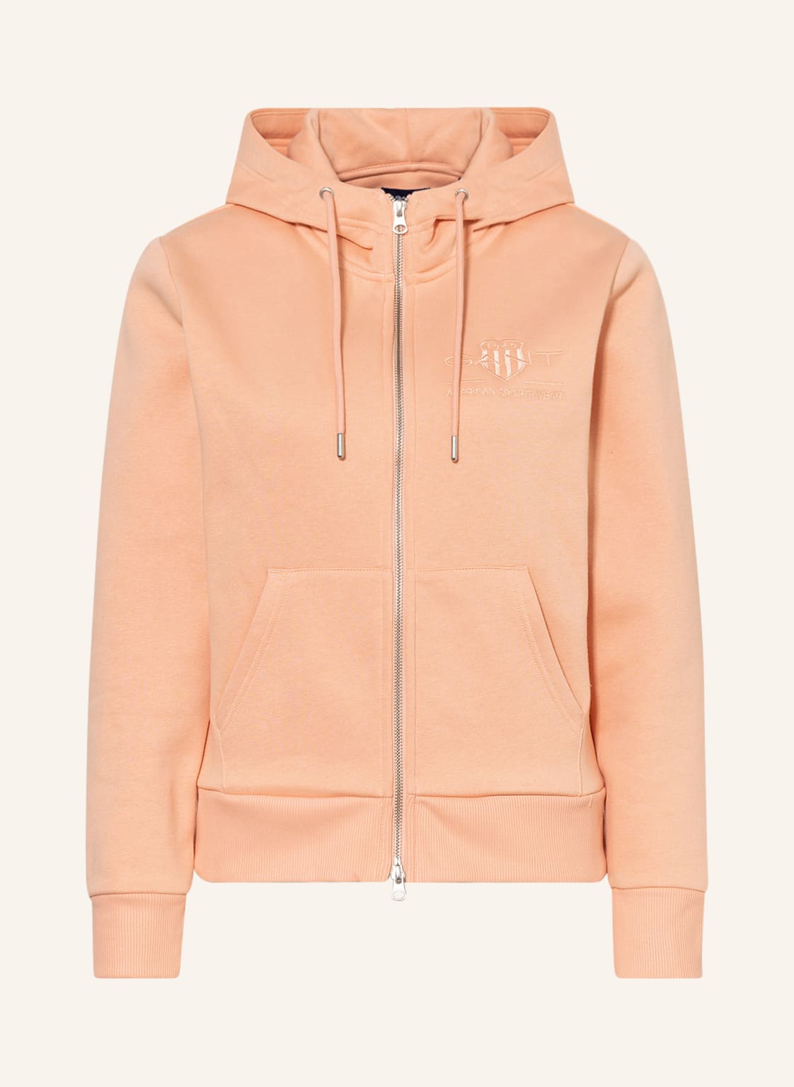 Image of Gant Sweatjacke orange