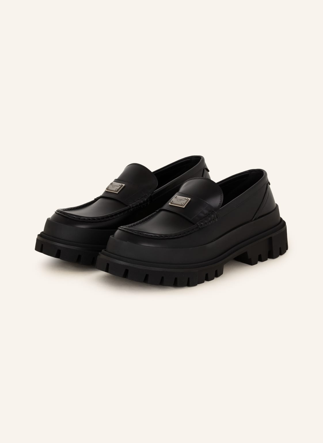 Image of Dolce & Gabbana Penny-Loafer schwarz