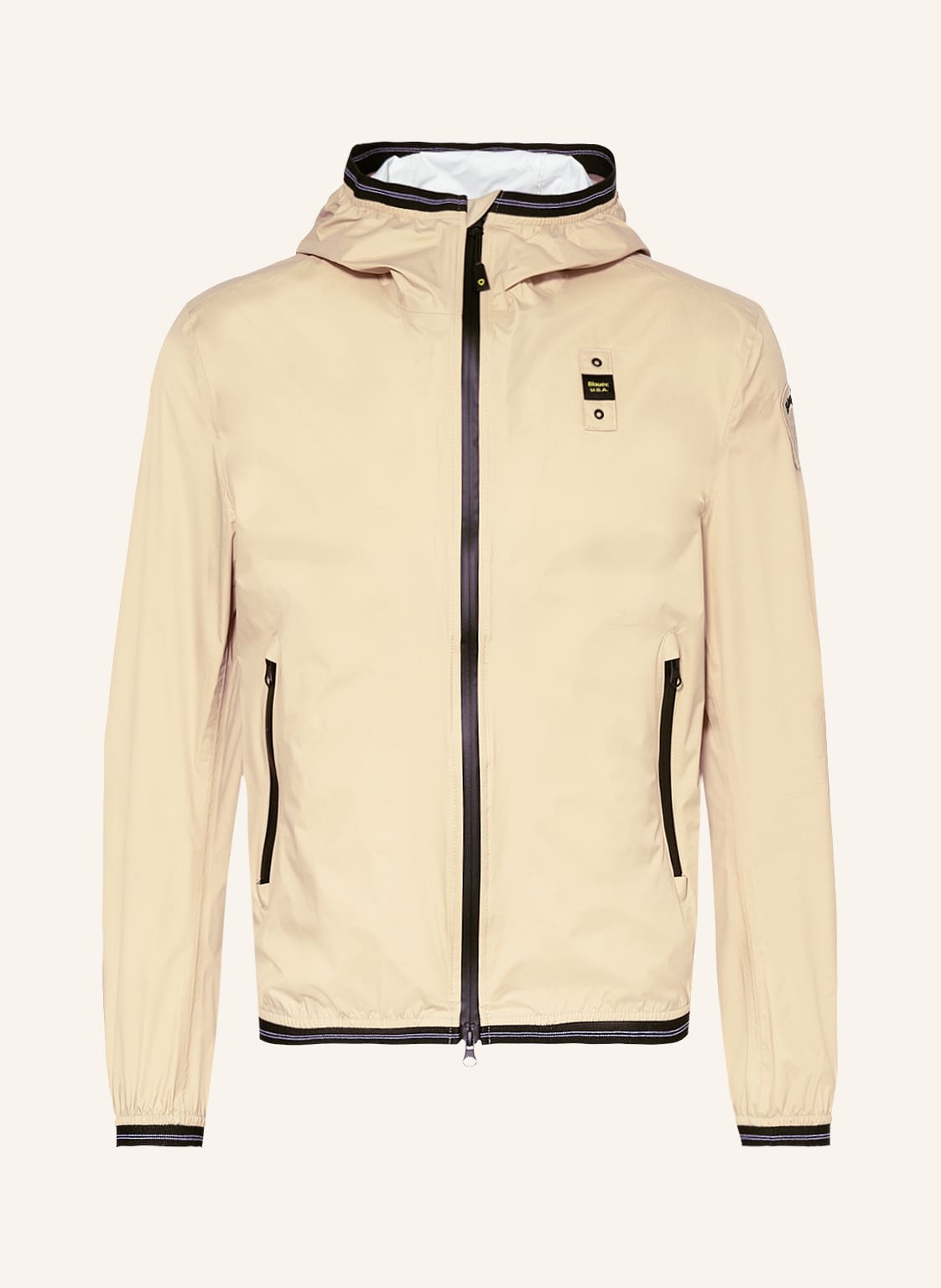 Image of Blauer Jacke beige