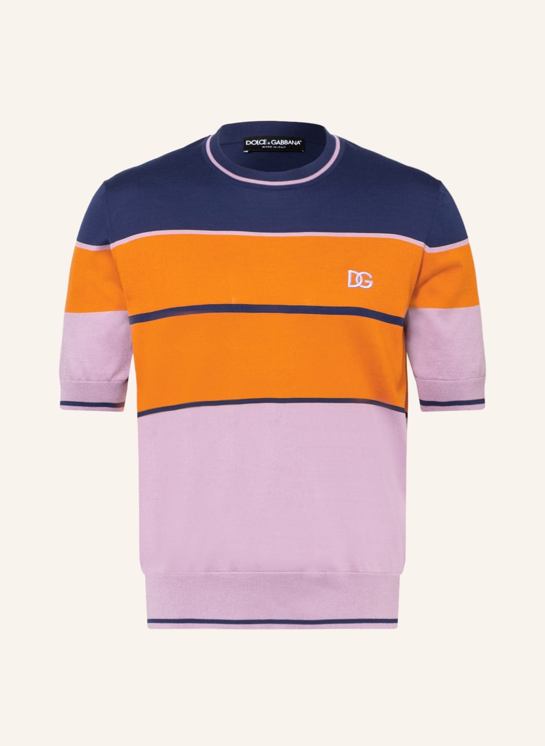 Image of Dolce & Gabbana Strickshirt Mit Seide pink