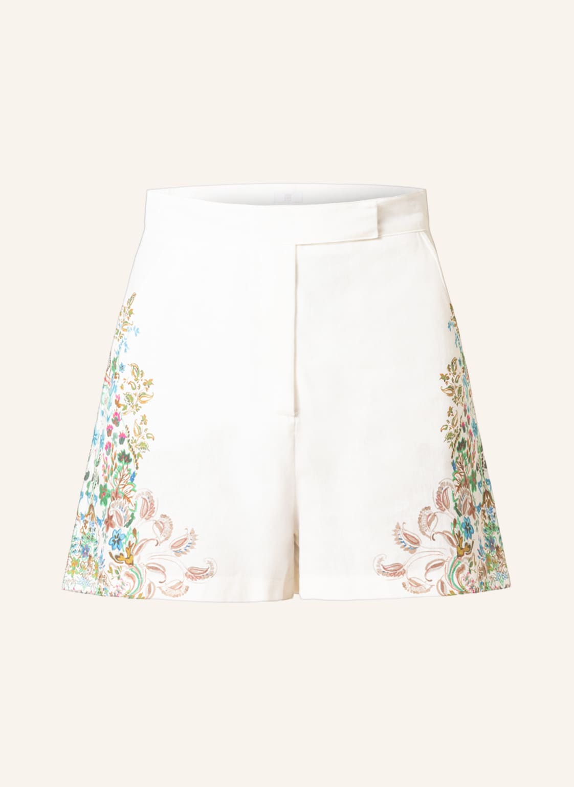 Image of Riani Shorts Mit Leinen weiss