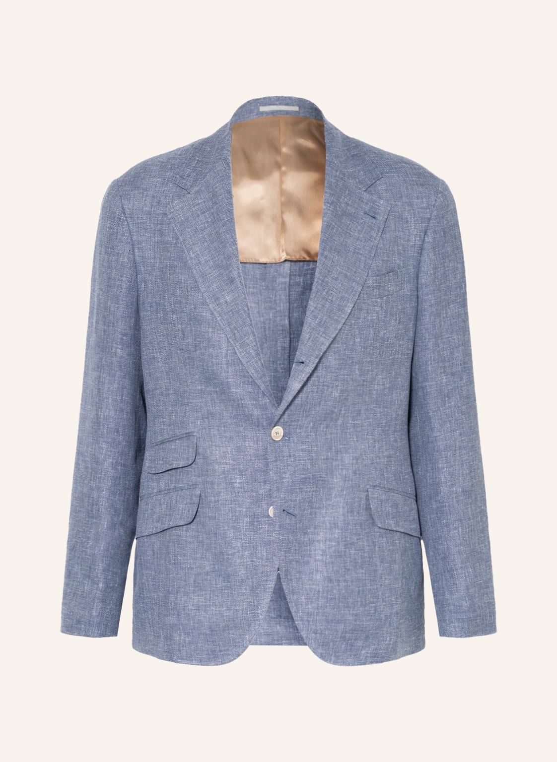 Image of Brunello Cucinelli Anzugsakko Extra Slim Fit Mit Leinen blau
