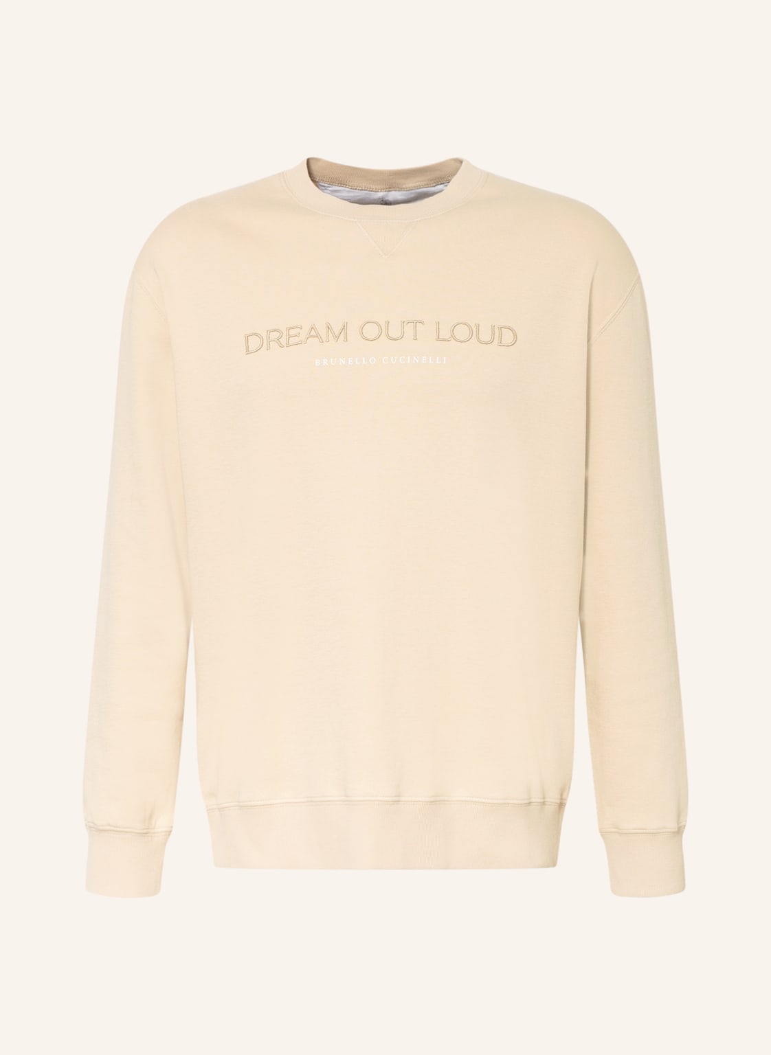 Image of Brunello Cucinelli Sweatshirt Mit Stickereien beige