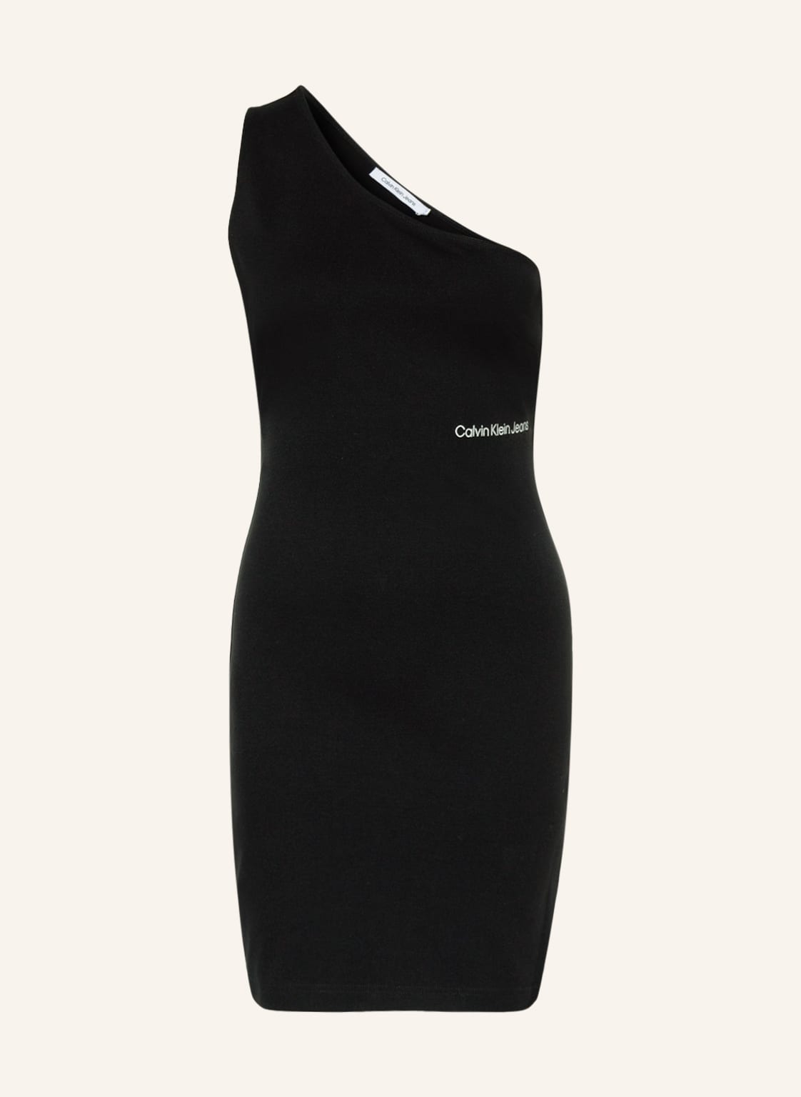 Image of Calvin Klein Jeans One-Shoulder-Kleid schwarz