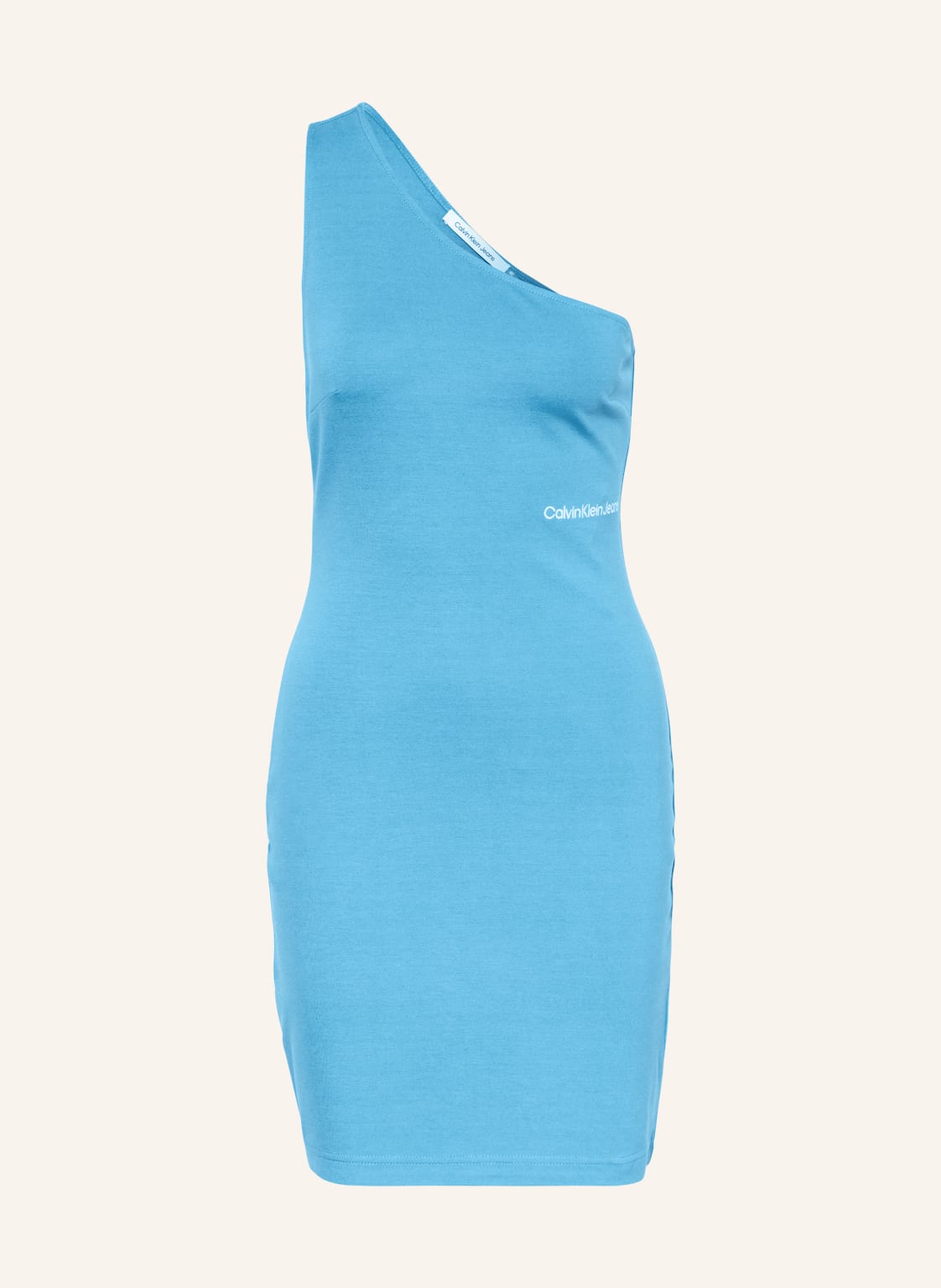 Image of Calvin Klein Jeans One-Shoulder-Kleid blau