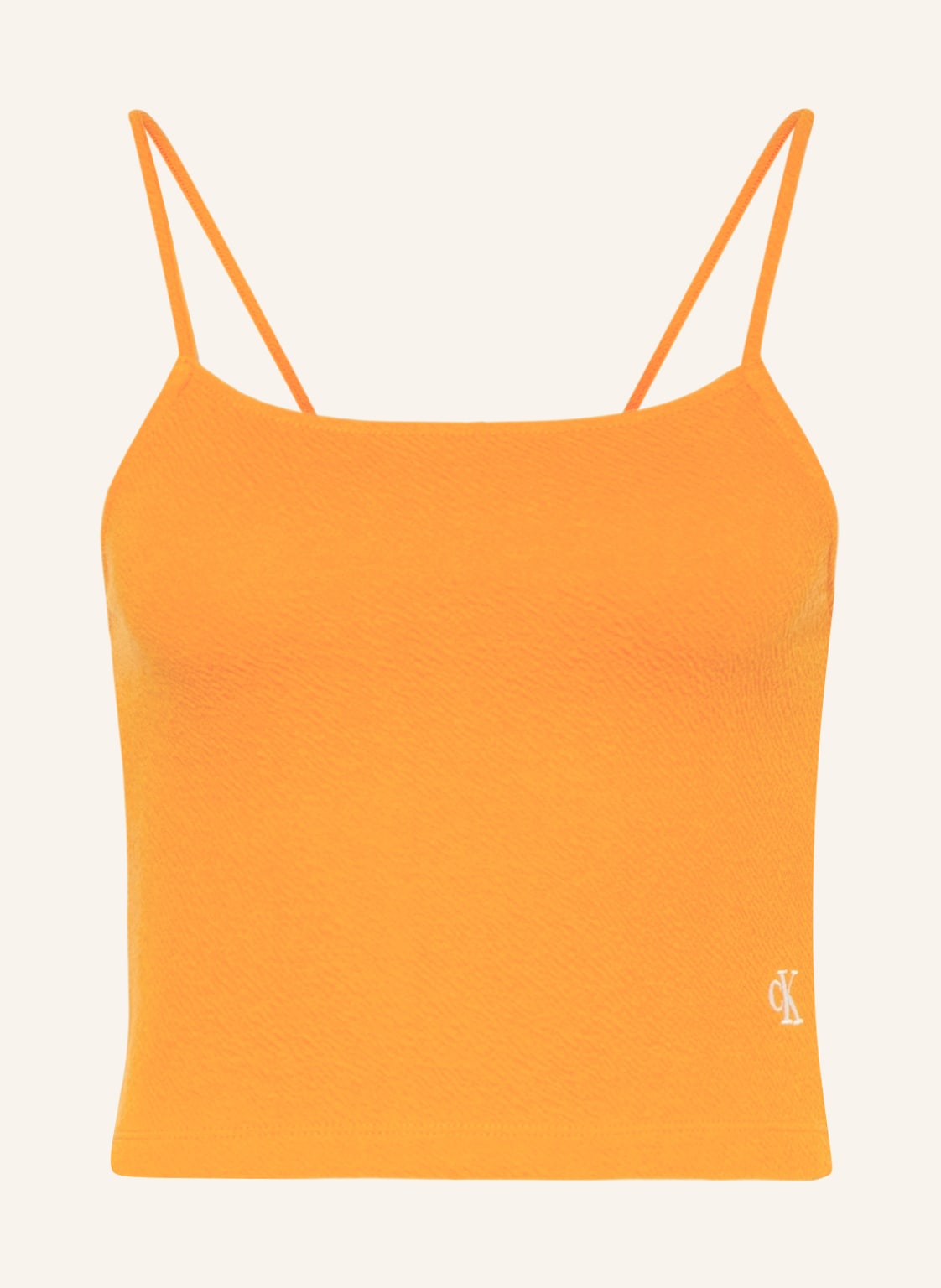 Image of Calvin Klein Jeans Cropped-Top orange