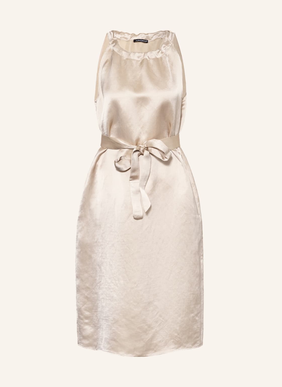 Image of Luisa Cerano Cocktailkleid Mit Leinen beige