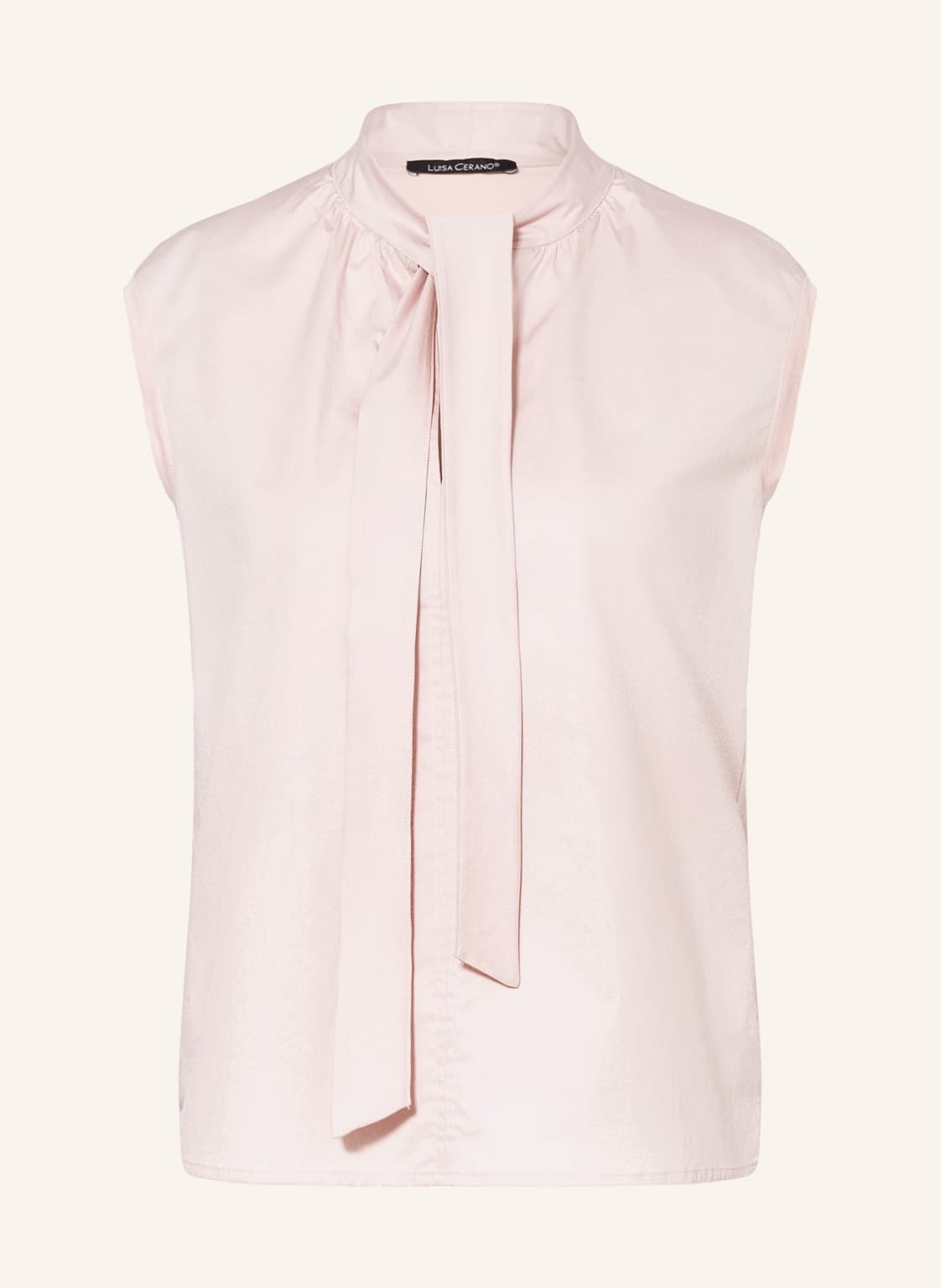 Image of Luisa Cerano Blusentop Im Materialmix rosa