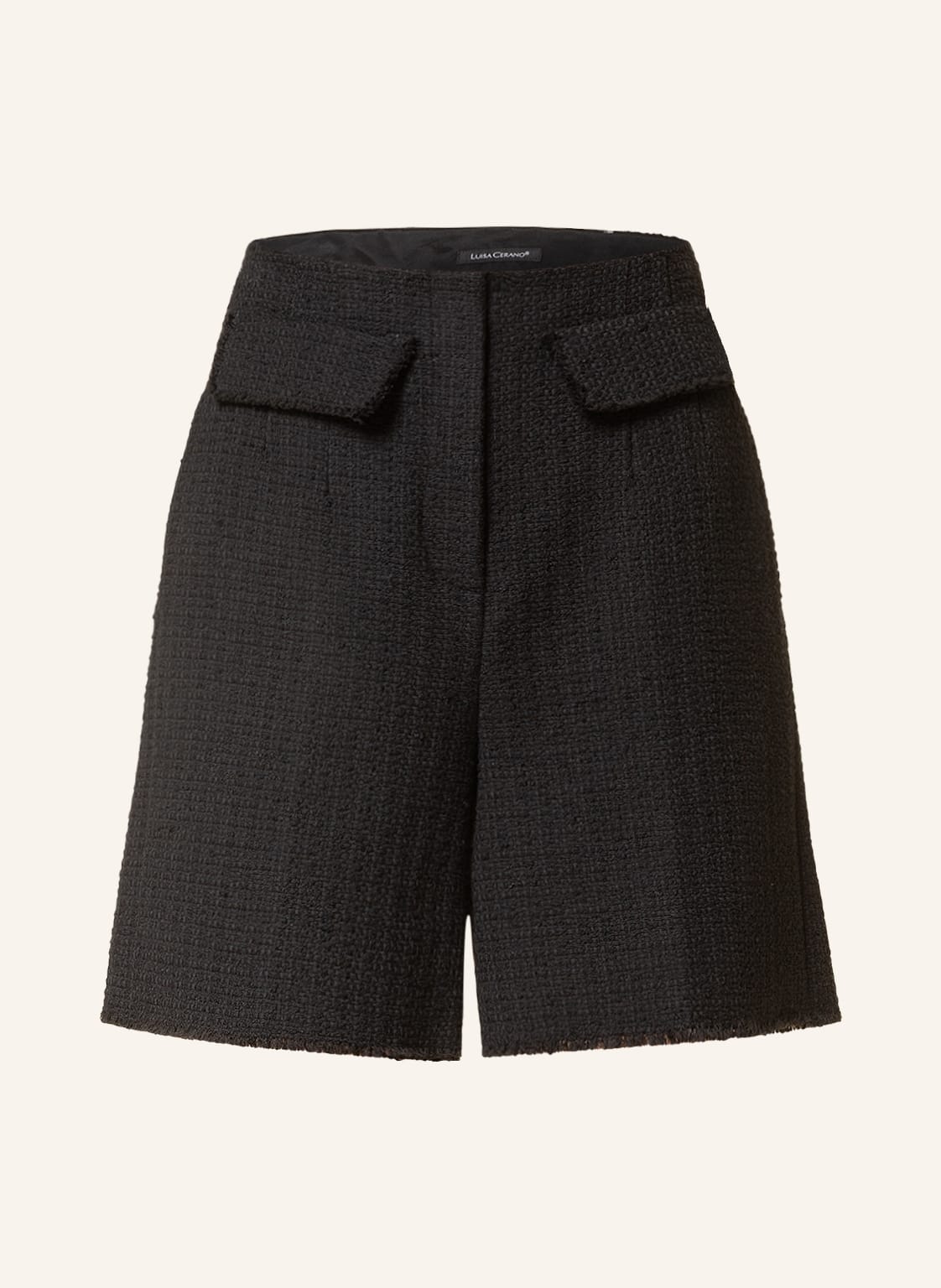 Image of Luisa Cerano Tweed-Shorts schwarz